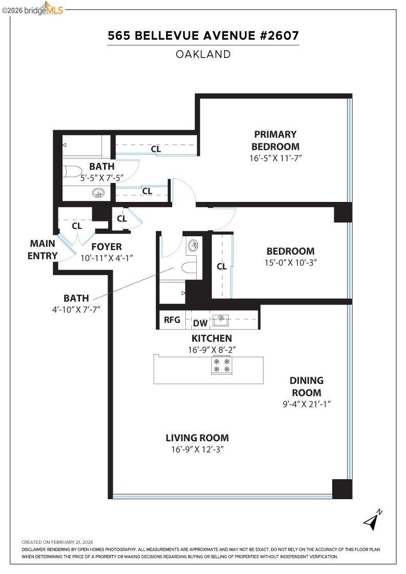 Detail Gallery Image 32 of 33 For 565 Bellevue Ave. #2607,  Oakland,  CA 94610 - 2 Beds | 2 Baths