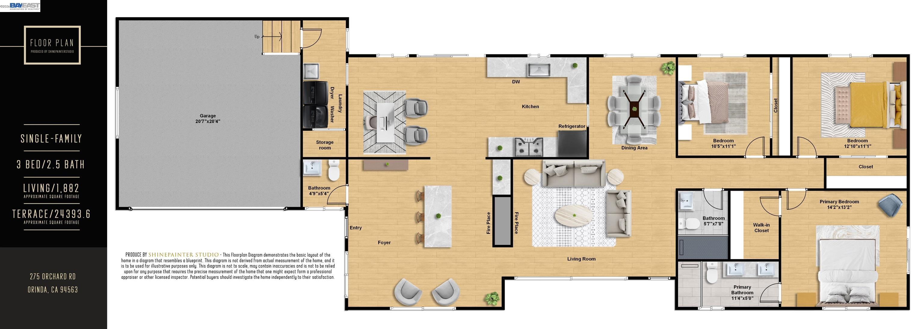 Detail Gallery Image 44 of 44 For 275 Orchard Rd, Orinda,  CA 94563 - 3 Beds | 2/1 Baths