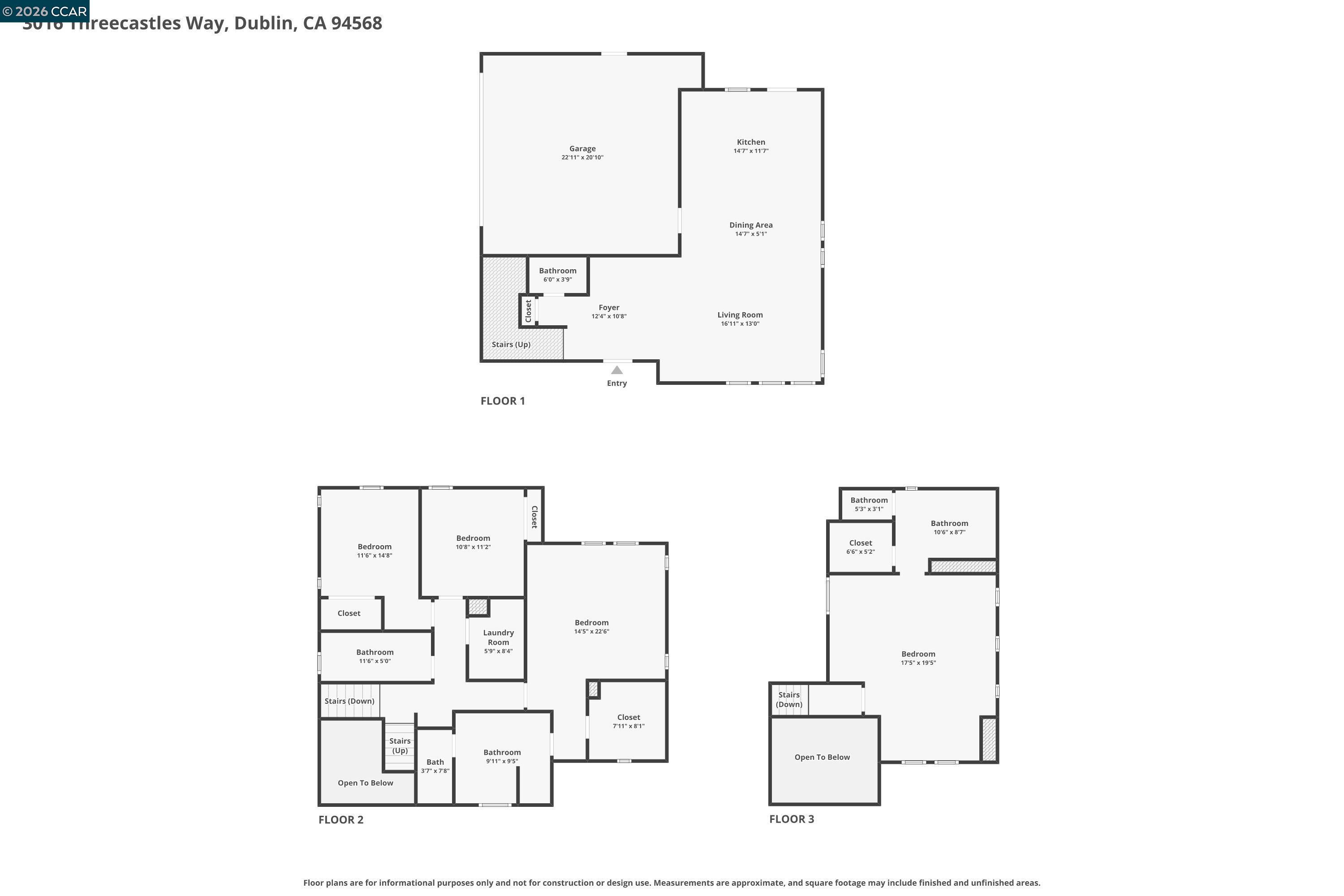 Detail Gallery Image 54 of 54 For 3016 Threecastles Way, Dublin,  CA 94568 - 4 Beds | 3/1 Baths