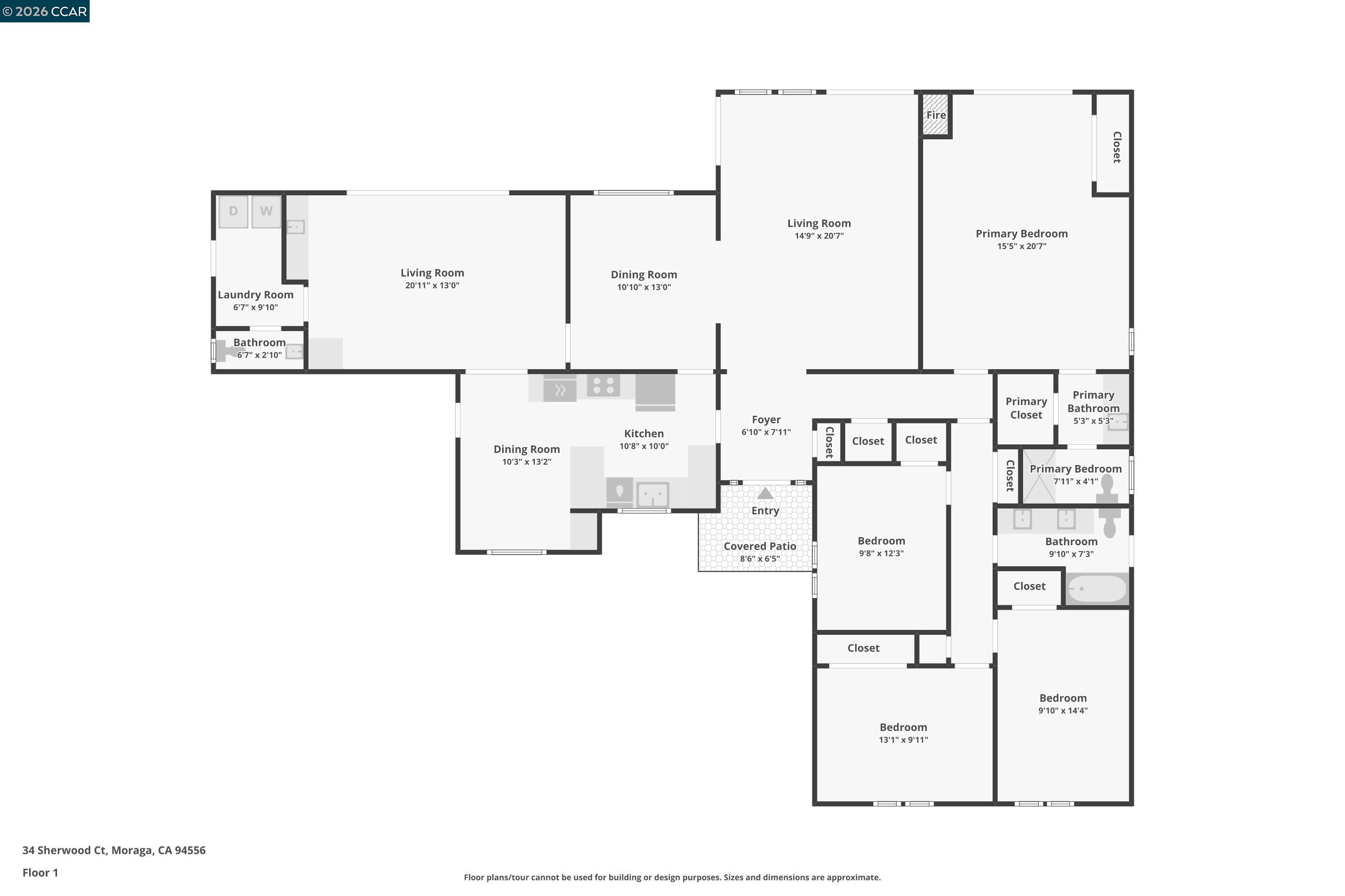 Detail Gallery Image 3 of 44 For 34 Sherwood Ct, Moraga,  CA 94556 - 4 Beds | 2/1 Baths
