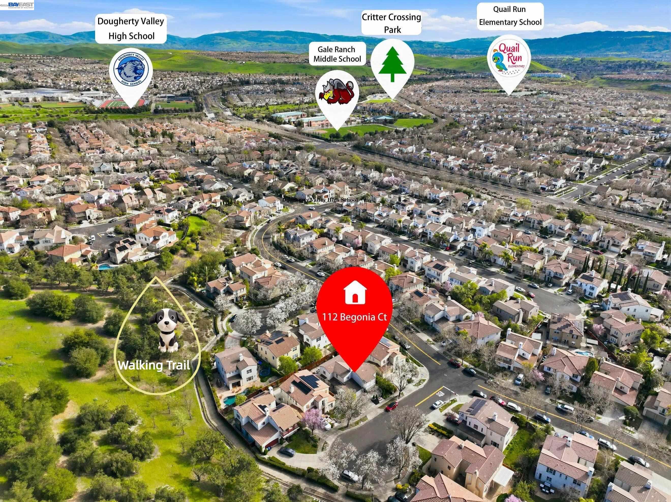 Detail Gallery Image 2 of 52 For 112 Begonia Ct, San Ramon,  CA 94582 - 4 Beds | 3 Baths