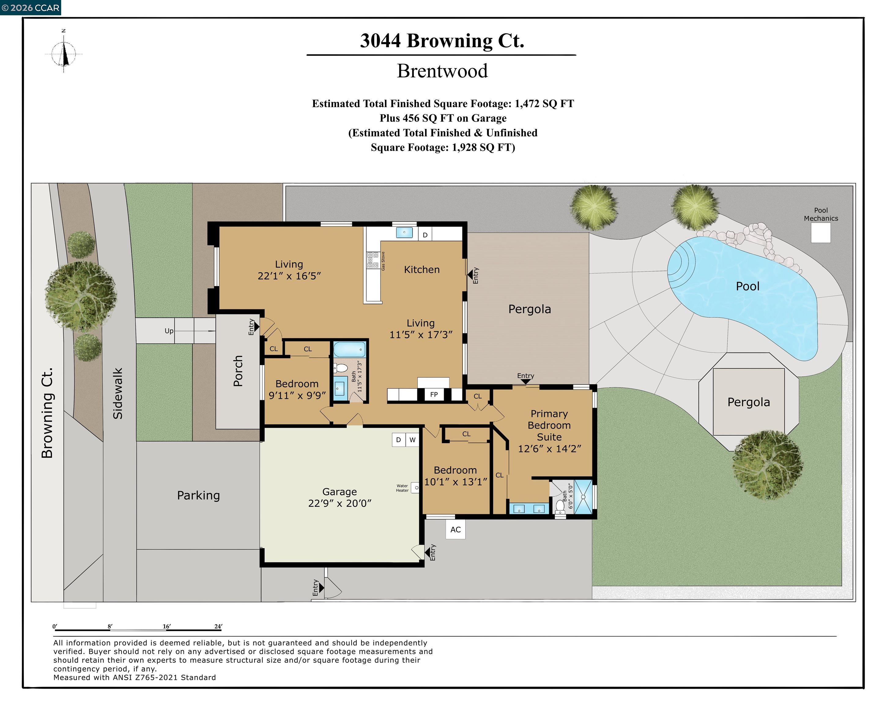 Detail Gallery Image 2 of 60 For 3044 Browning Ct, Brentwood,  CA 94513 - 3 Beds | 2 Baths