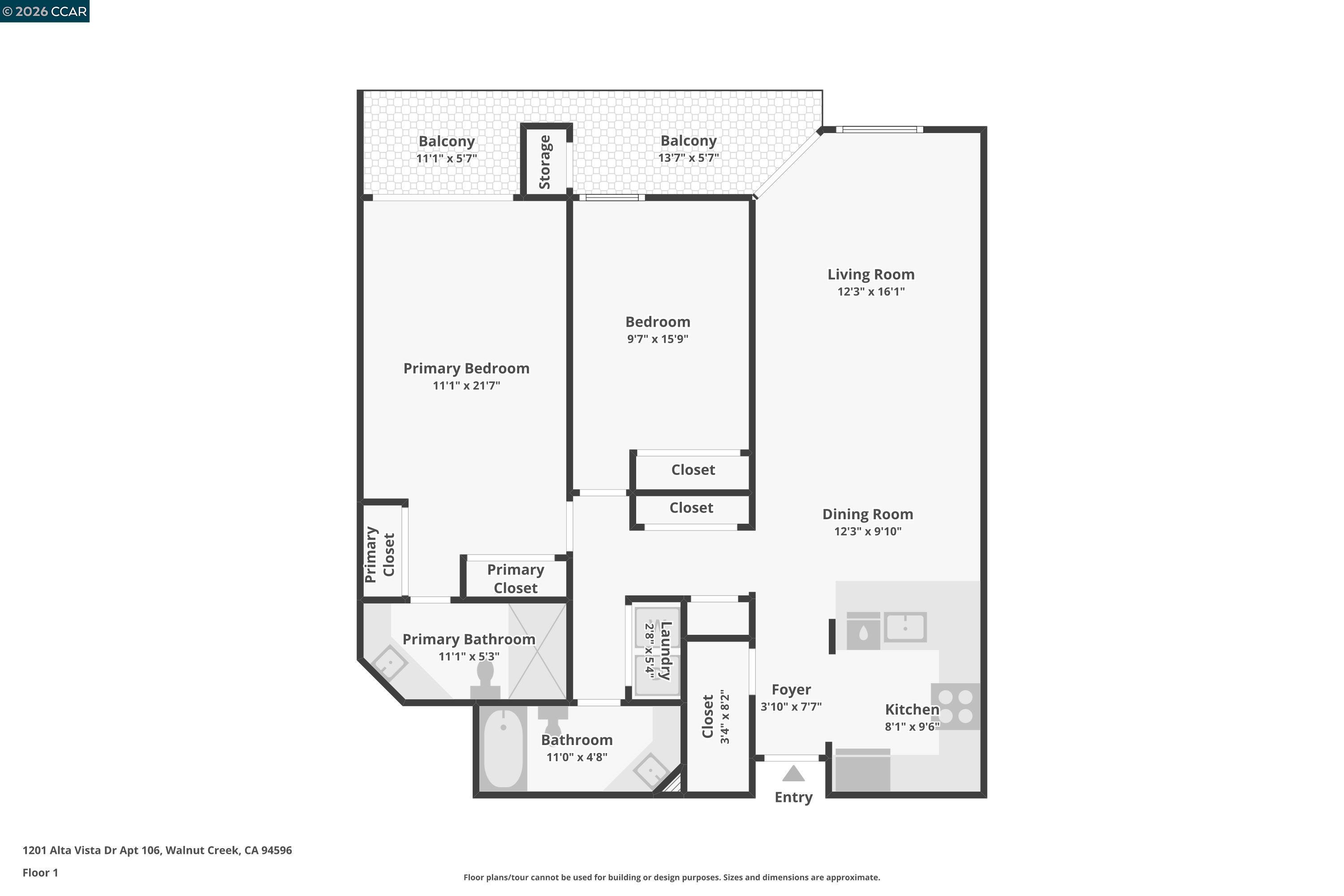 Detail Gallery Image 43 of 43 For 1201 Alta Vista Drive #106,  Walnut Creek,  CA 94596-4628 - 2 Beds | 2 Baths