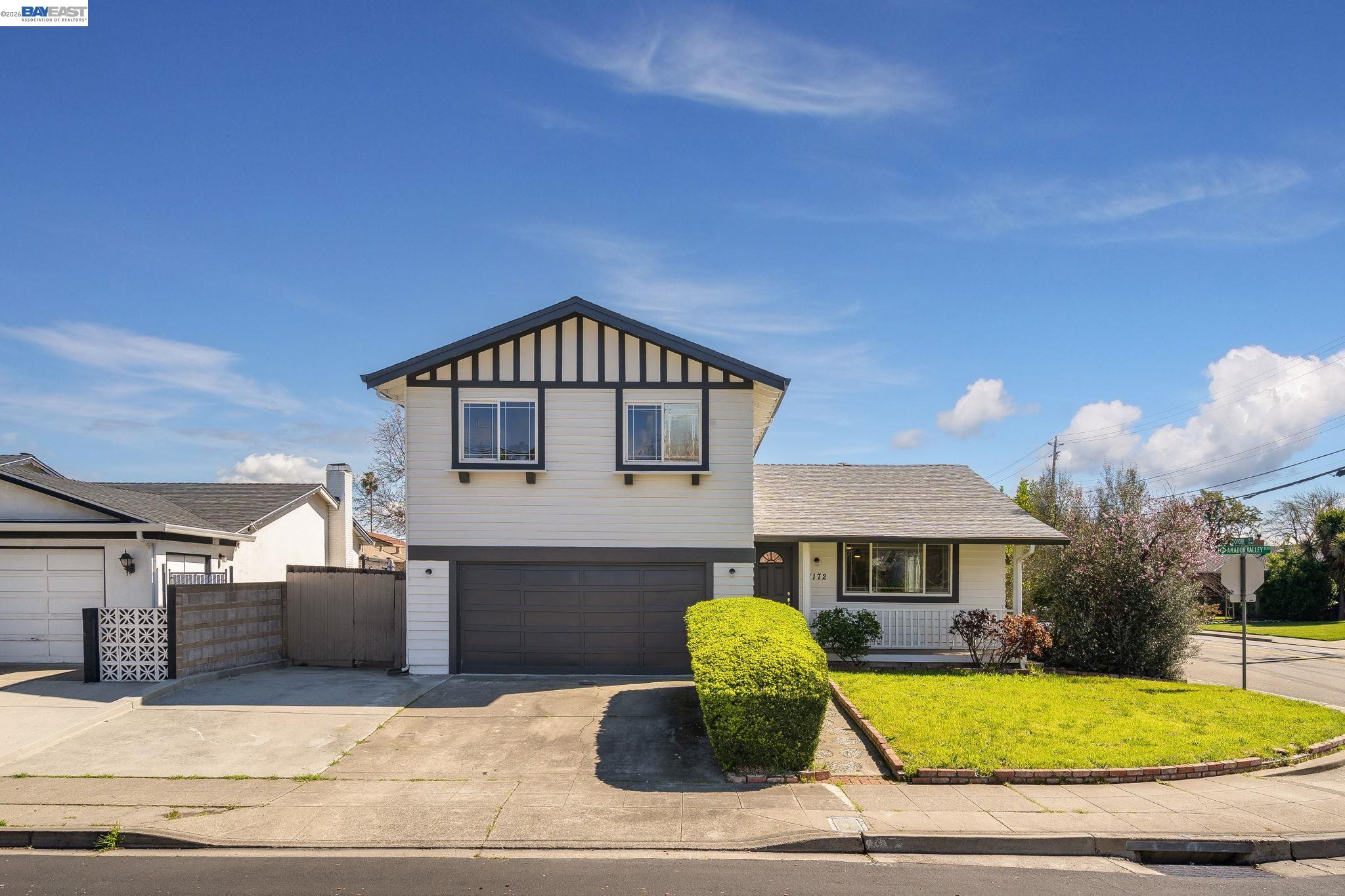 NW FACING. Welcome to this beautifully upgraded home in the heart of Dublin. Positioned on a premium corner lot with no side neighbors, this property offers exceptional privacy, natural light, and a bright open-concept layout.  Thoughtfully updated throughout, the home features French oak flooring, a remodeled kitchen with quartz countertops, shaker cabinetry, stainless steel appliances, and a deep stainless sink, along with updated bathrooms showcasing clean, modern finishes. Additional improvements include updated interior doors and a newer roof, providing both style and long-term peace of mind.  With 4 bedrooms and 2.5 bathrooms, the layout is functional, spacious, and ideal for both everyday living and entertaining.  Located within walking distance to top-rated schools, the Iron Horse Trail, dog park, shopping, and dining, and just minutes to I-580, I-680, and BART—this is convenience at its best.  Move-in ready homes on corner lots like this are rare in Dublin—don’t miss it.