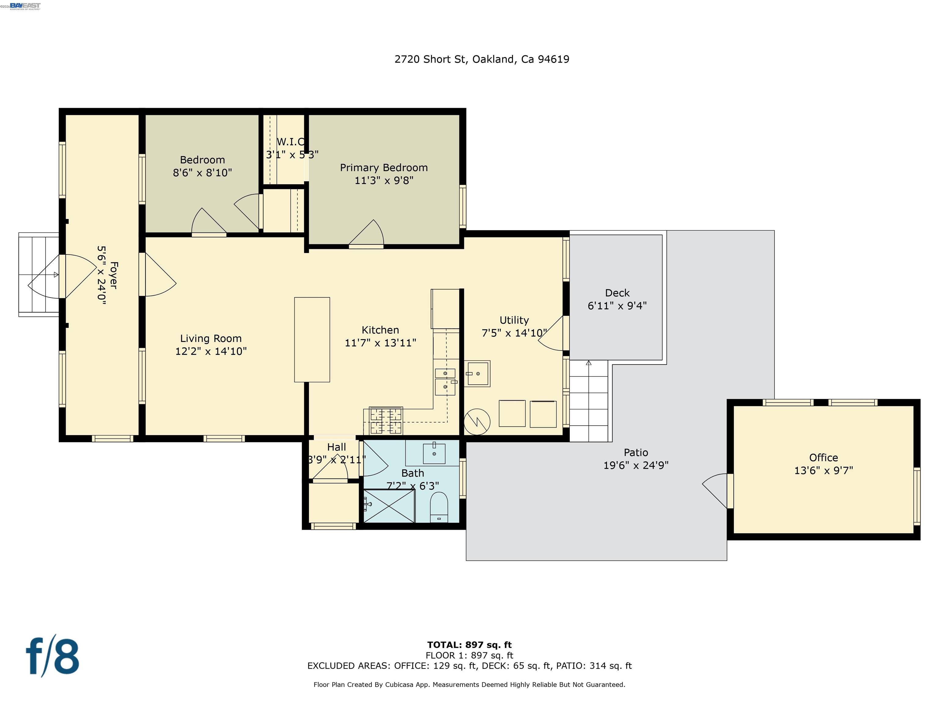 Detail Gallery Image 35 of 35 For 2720 Short St, Oakland,  CA 94619 - 2 Beds | 1 Baths