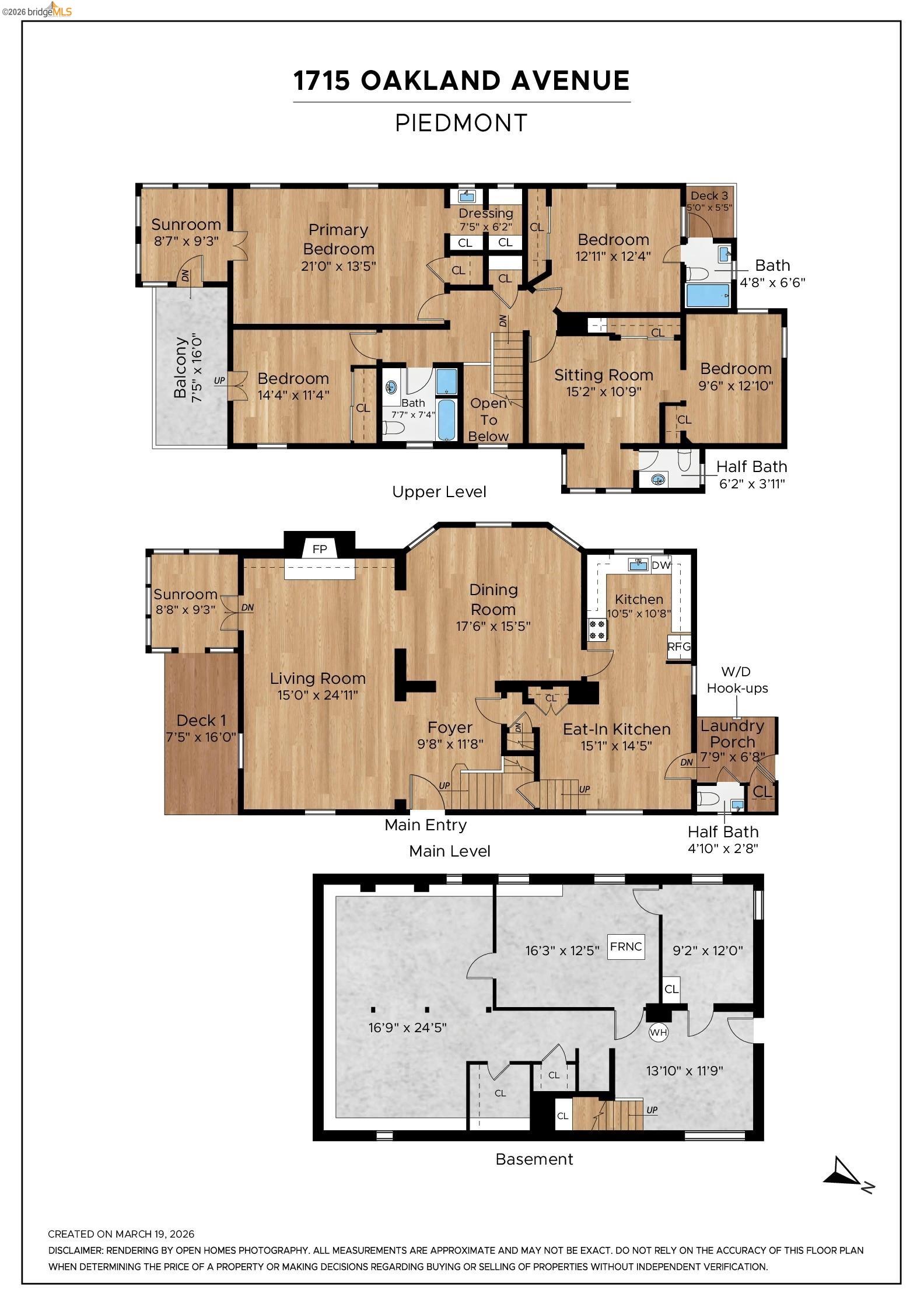 Detail Gallery Image 59 of 60 For 1715 Oakland Ave, Piedmont,  CA 94611 - 4 Beds | 2/2 Baths