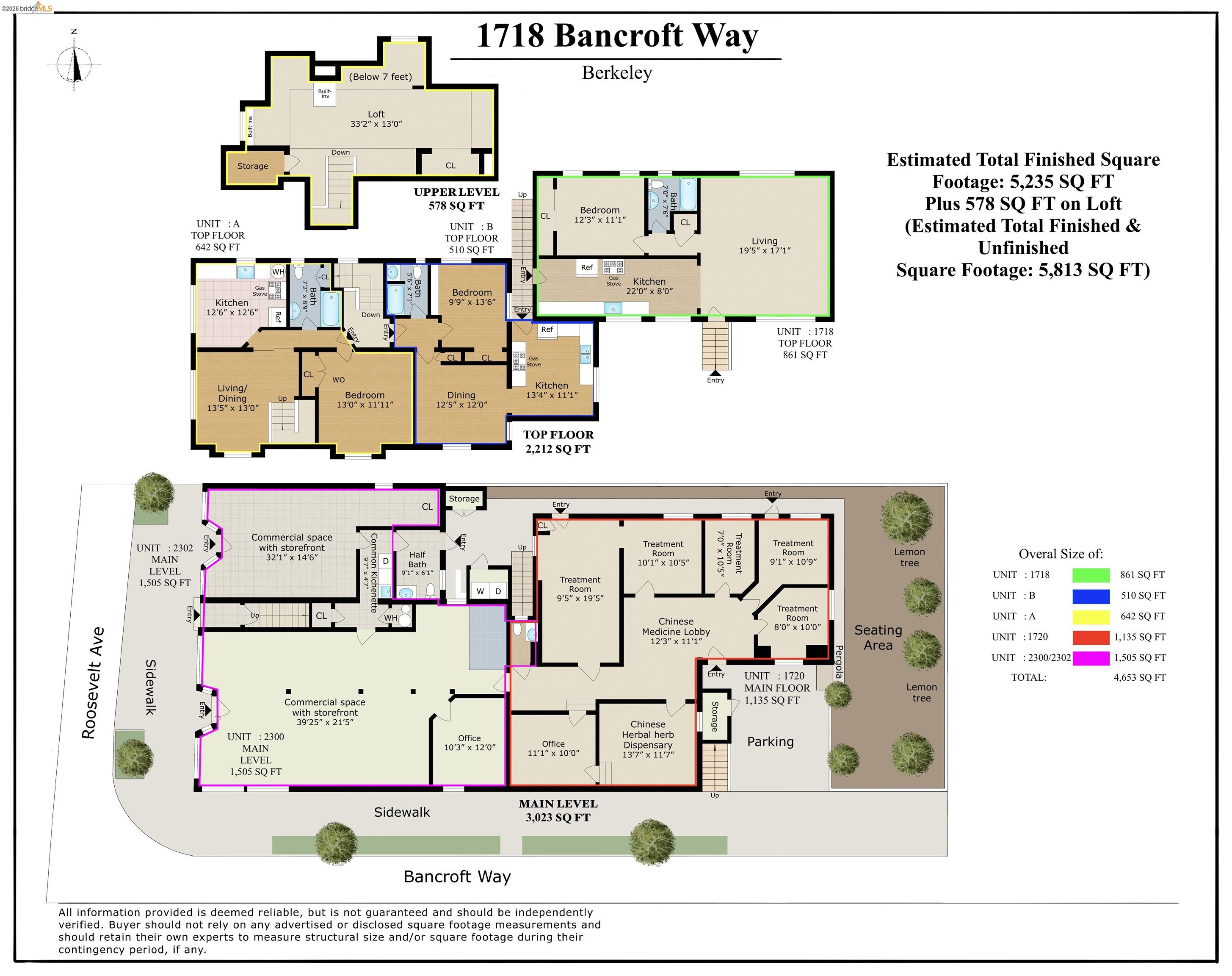 Detail Gallery Image 3 of 61 For 1718 Bancroft Way, Berkeley,  CA 94703 - – Beds | – Baths