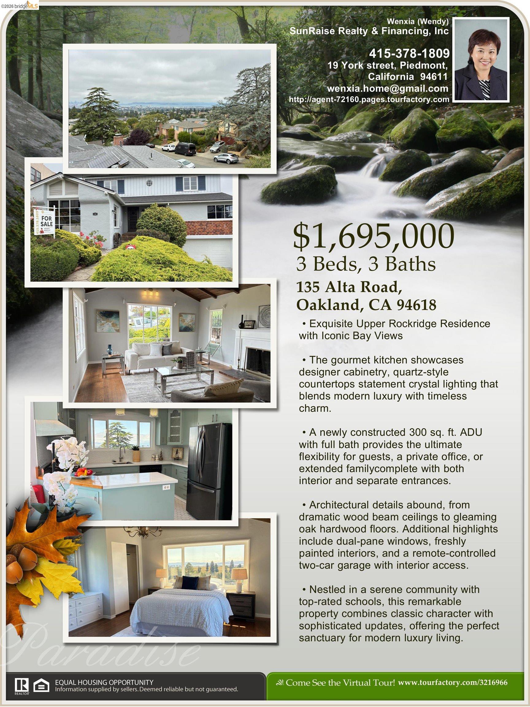 Detail Gallery Image 41 of 42 For 135 Alta Rd, Oakland,  CA 94618 - 3 Beds | 3 Baths