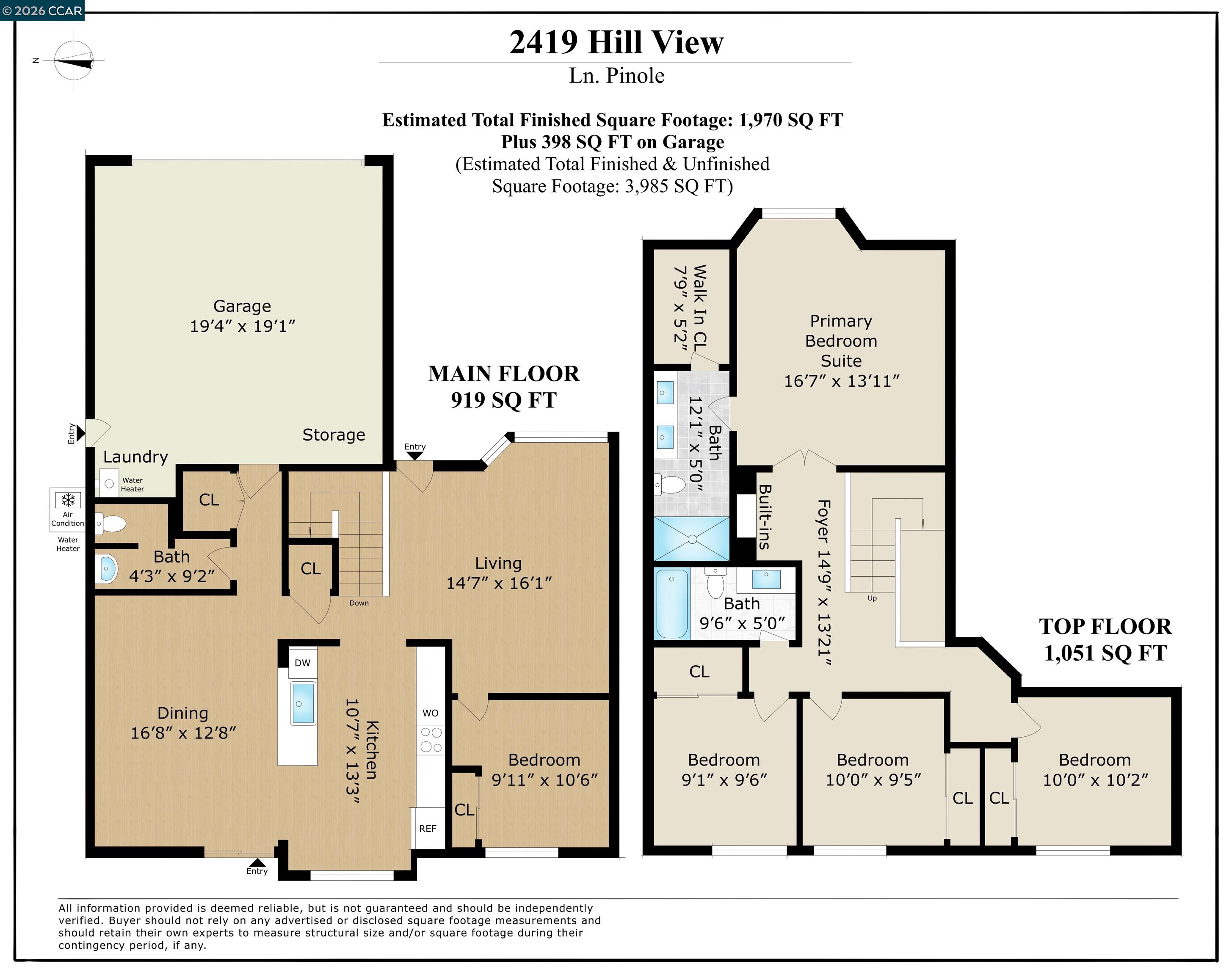 Detail Gallery Image 2 of 60 For 2419 Hill View Ln, Pinole,  CA 94564 - 5 Beds | 2/1 Baths
