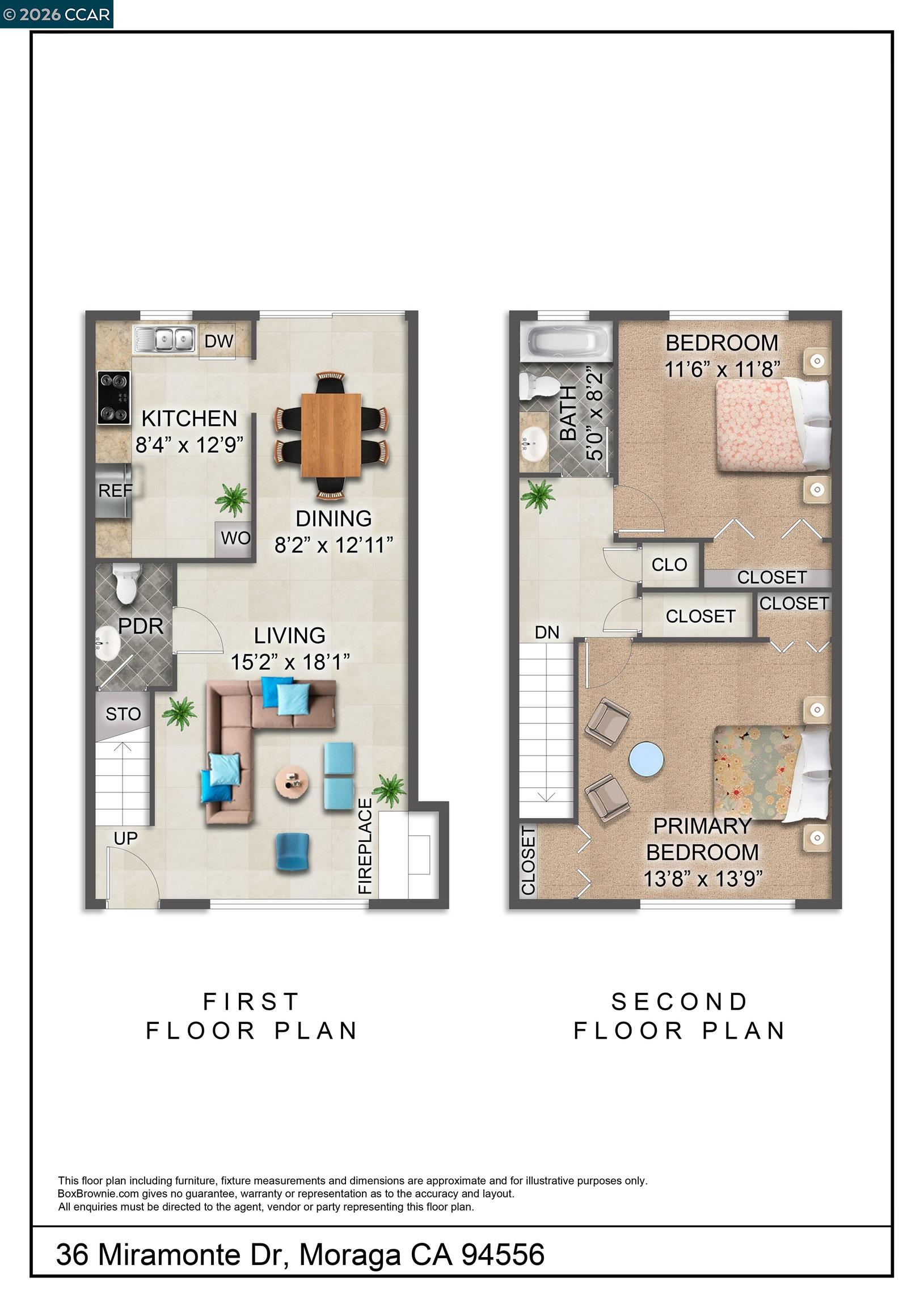Detail Gallery Image 23 of 29 For 36 Miramonte Dr, Moraga,  CA 94556 - 2 Beds | 1/1 Baths