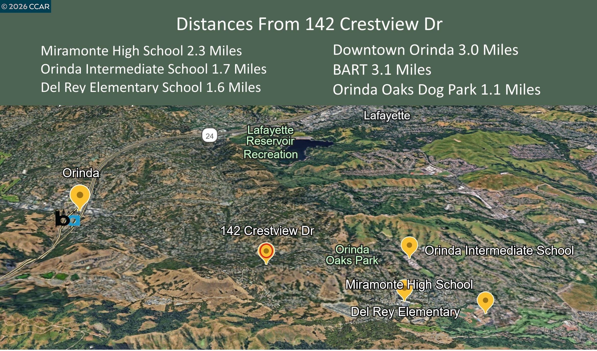 142 Crestview Dr, Orinda, CA, 94563