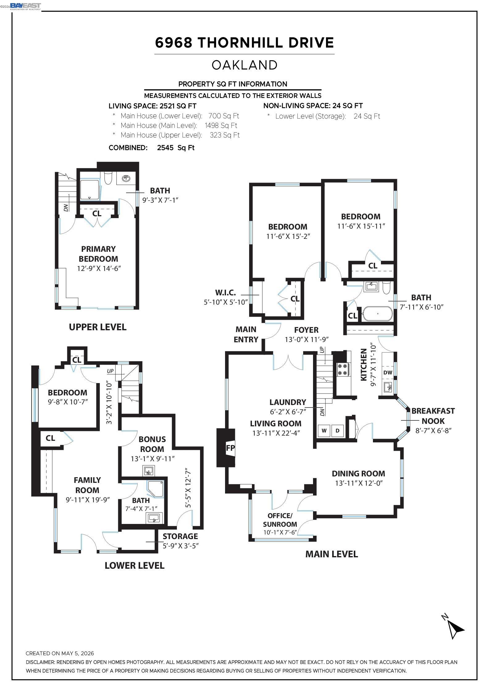 6968 THORNHILL DRIVE, Oakland, CA, 94611