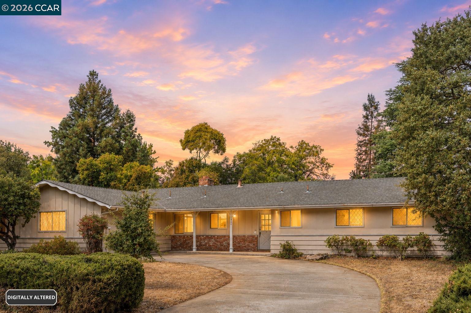 Bring your vision and creativity to this single-story Clayton home filled with character and potential. Set on approximately one-third-acre lot, this 4-bedroom, 2-bath ranch-style property offers 1,578 square feet of living space and a wonderful opportunity to thoughtfully renovate, personalize, and create a home that truly shines. Inside, original details provide a warm starting point, including hardwood flooring, exposed wood ceiling beams, brick fireplaces, and generous windows that welcome natural light. The living and family spaces offer plenty of room to reimagine the layout for everyday comfort and entertaining, while the spacious kitchen is ready for a fresh design and modern finishes. Four bedrooms provide flexibility for a home office or creative space. Outside, the possibilities continue. The large backyard offers abundant space for gardens, play, entertaining, or creating your own private outdoor retreat. A covered patio invites future evenings with friends, weekend barbecues, and relaxed indoor-outdoor living. Side-yard access and ample parking add further versatility. Located in Clayton, a charming small city known for its welcoming, close-knit feel, scenic surroundings, and quaint downtown atmosphere, this property presents an exciting opportunity for a buyer ready to make this their dream home or an investor looking to restore a well-positioned home and bring new life to it. Whether your plans are to renovate and settle in, update for resale, or hold as an investment, the land, layout, and location provide an excellent foundation. Roll up your sleeves, bring your contractor and imagination, and transform this diamond in the rough into a beautiful Clayton home.
