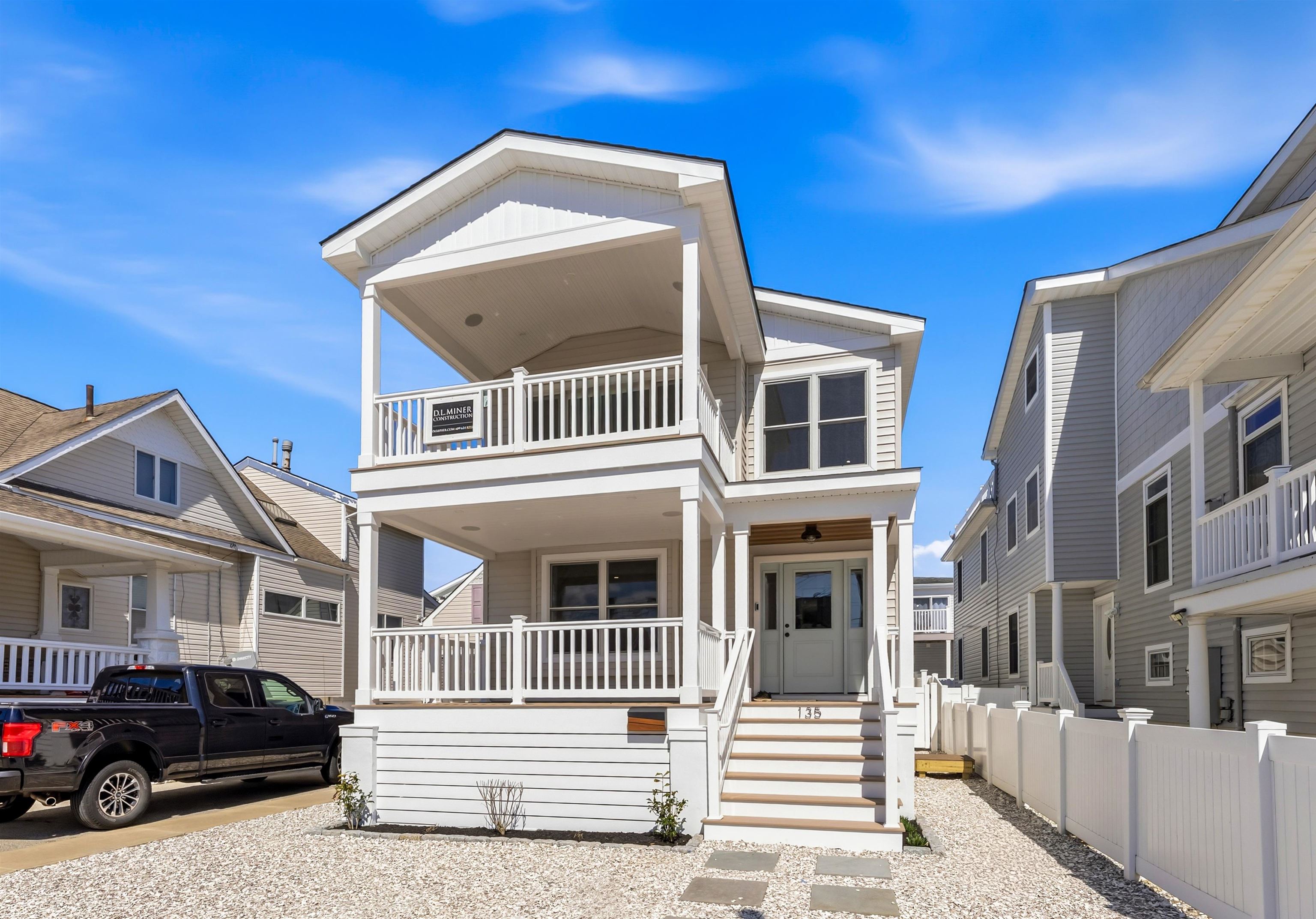 Welcome to this incredible luxury new-construction single-family home, expertly built by premier custom builder DL Miner Construction. Located just one block from the bay in a quiet section of Wildwood Crest, this stunning home offers 4 bedrooms and 3.5 baths, along with beautiful bay views, and is within walking distance to bayfront restaurants and the pristine sandy beaches.      You’ll immediately fall in love with the exceptional attention to detail and high-quality craftsmanship throughout. The home is being constructed by top-tier subcontractors and features an impressive list of upgrades, including Azek premium decking to fully enjoy your bay views, upgraded custom flashing on all siding areas, a 40-year roof with ice and water shield underlayment, and an upgraded ZIP System plywood sheathing on both the roof and exterior walls. Foam insulation in the roof enhances energy efficiency and helps reduce utility costs.     The exterior showcases a beautiful blend of CertainTeed and Azek siding, paired with Andersen windows, creating a truly low-maintenance lifestyle so you can relax and enjoy your beach home. Additional construction highlights include 2x6 exterior wall framing and dual HVAC systems with humidifiers for improved comfort and healthy indoor air quality. Inside, you’ll be welcomed by hardwood flooring, white oak staircases, post-to-post interior railings with box newels, and custom-tiled bathrooms. The open-concept kitchen with a center island flows seamlessly into the dining area and family room, featuring a gas fireplace and cathedral ceilings. This space opens to an upper covered deck with stunning bay views. Both top and bottom porches are equipped with exterior speakers, perfect for enjoying your favorite music while relaxing outdoors.     Designed for both luxury and convenience, the home includes a Ring camera system, security system, TV wiring, upgraded closet systems, and laundry areas on both the first and second levels. Outside, the property offers new sidewalks, a nice sized backyard ideal for entertaining, barbecues, and ample storage beneath the porch for bikes and beach gear. The home includes a 10-year state structural warranty. Estimated completion: early spring 2026. Make this dream home your reality.  Many pictures to follow