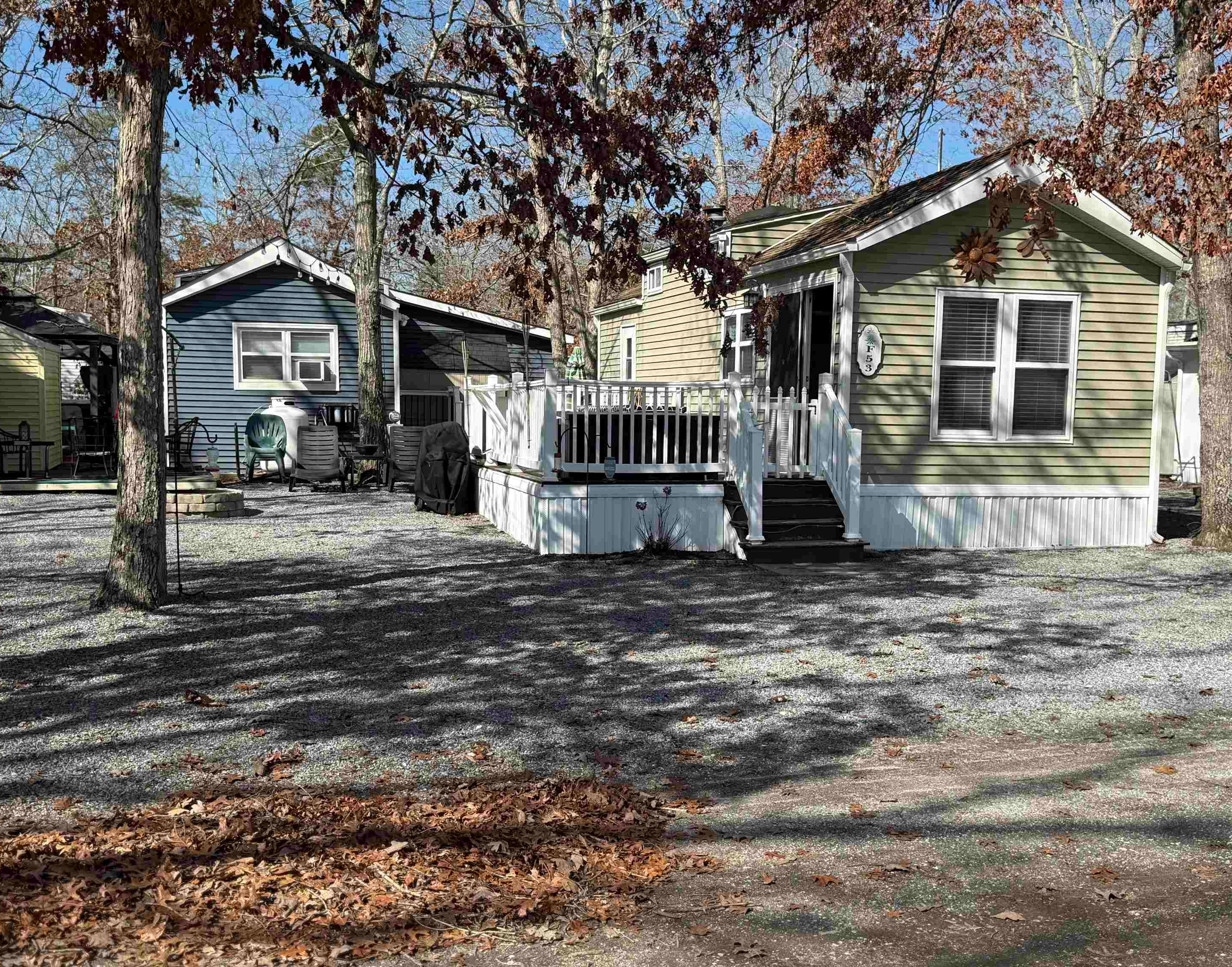 Welcome to your new home at the shore! This adorable cottage features one bedroom on the main floor and a spacious loft upstairs that can comfortably sleep up to four additional guests. Situated on a nice-sized lot at Lake and Shore RV Resort, this property is the perfect seasonal getaway for relaxing and making memories. This also included a shed and all the furniture.  The resort season runs from April 1 through October 27, with winter access available Friday through Monday, weather permitting. The annual lot fee is $10,044, and buyers must also be members of Thousand Trails.  Lake and Shore RV Resort offers incredible amenities including a lake, swimming pool, water park, miniature golf, basketball, pickleball, horseshoes, a huge arcade, adult fitness center, adult lounge, and fun activities all summer long for the whole family.  What are you waiting for? Come enjoy shore living at its best!