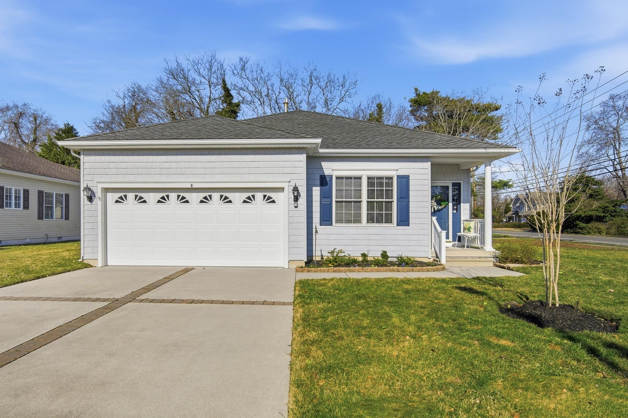 Desirable location in Cape May Court house! Over 55 community within blocks of the vibrant downtown area with shopping, restaurants, municipal buildings and the Library.  A sought after 3 bedroom 2 bath home on a corner lot that is ready for move in! Freshly painted with new Vinyl Plank flooring throughout the home! The open floor plan is inviting and well lit! The home features over 1600 square feet of living space with a separate laundry room with washer, dryer, sink and additional cabinets for storage. A 2 car garage is directly off of the laundry room with room for 2 cars and storage! The sellers have also added a paver deck and patio area on the rear of the home which adds extra space for outdoor entertainment!  Don't hesitate! Call soon to set up your walk through of this home before it is gone! The association fees are $545.00 a quarter includes snow removal, professional lawn care and they take care of the common areas as well. New solar panels at $60.00 a month saving you money every month!!! Close to Hospitals, the popular bike path and minutes to beaches!!