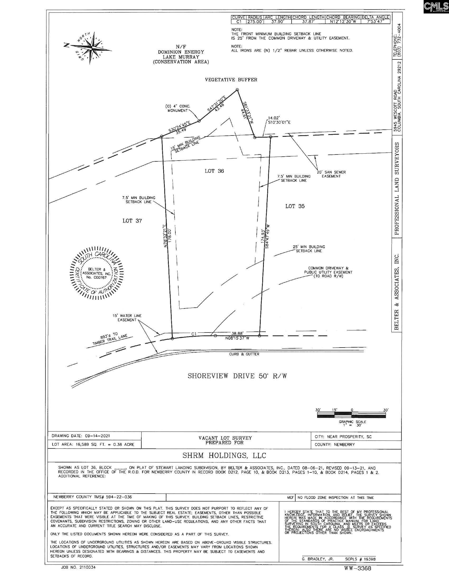 Lot 36 Shoreview Drive UNIT #36 Prosperity, SC 29127