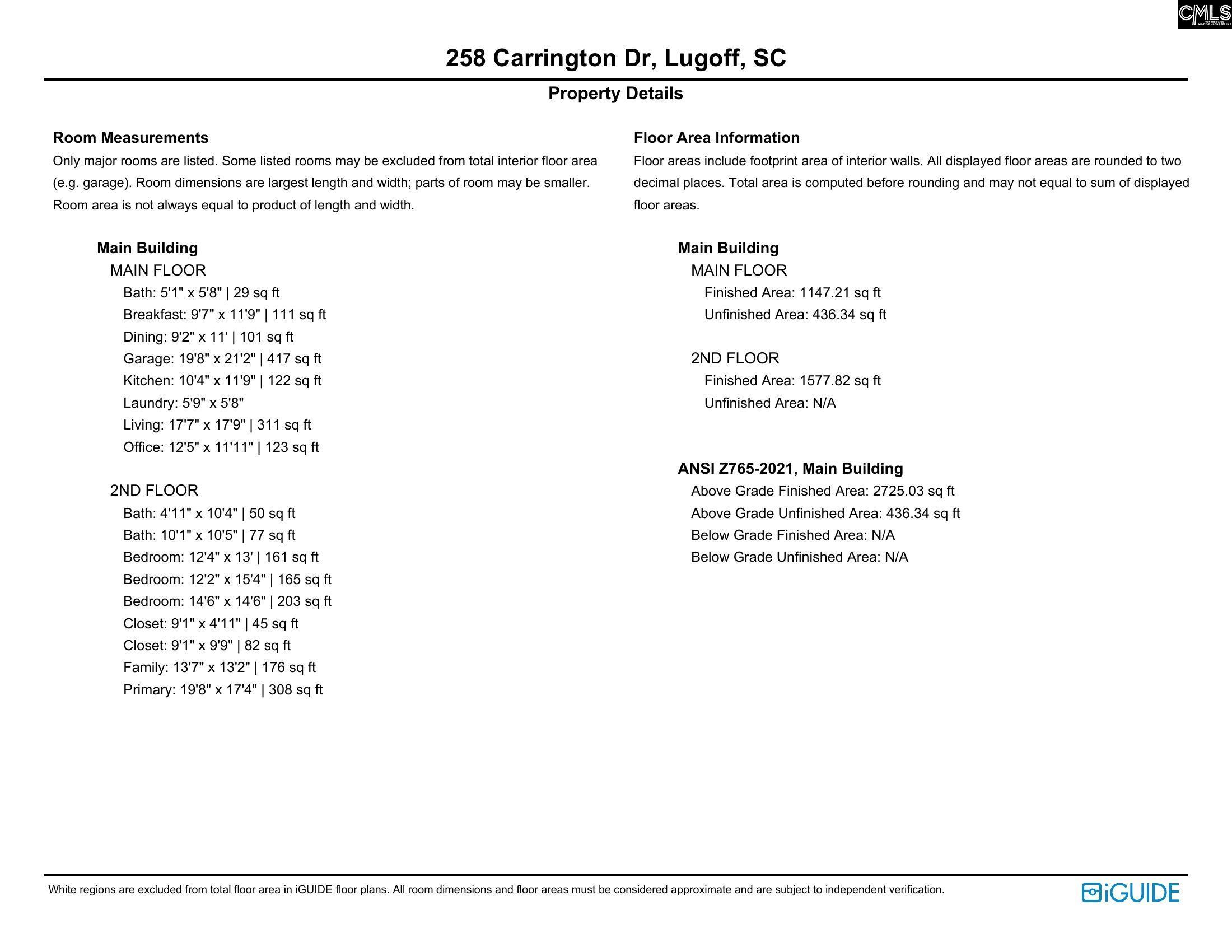 258 Carrington Drive Lugoff, SC 29078