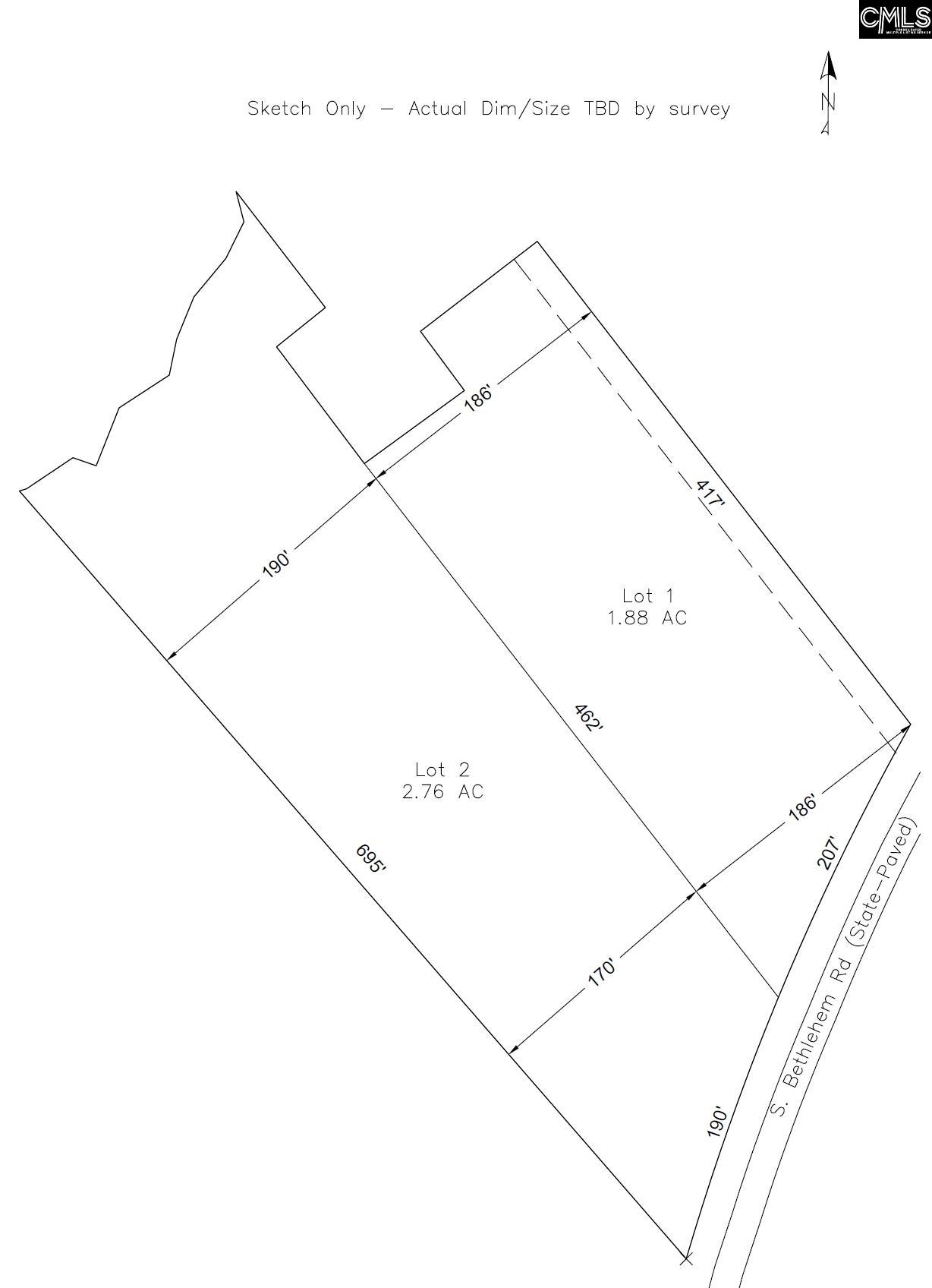 S Bethlehem Road UNIT Lot 1 Batesburg, SC 29006