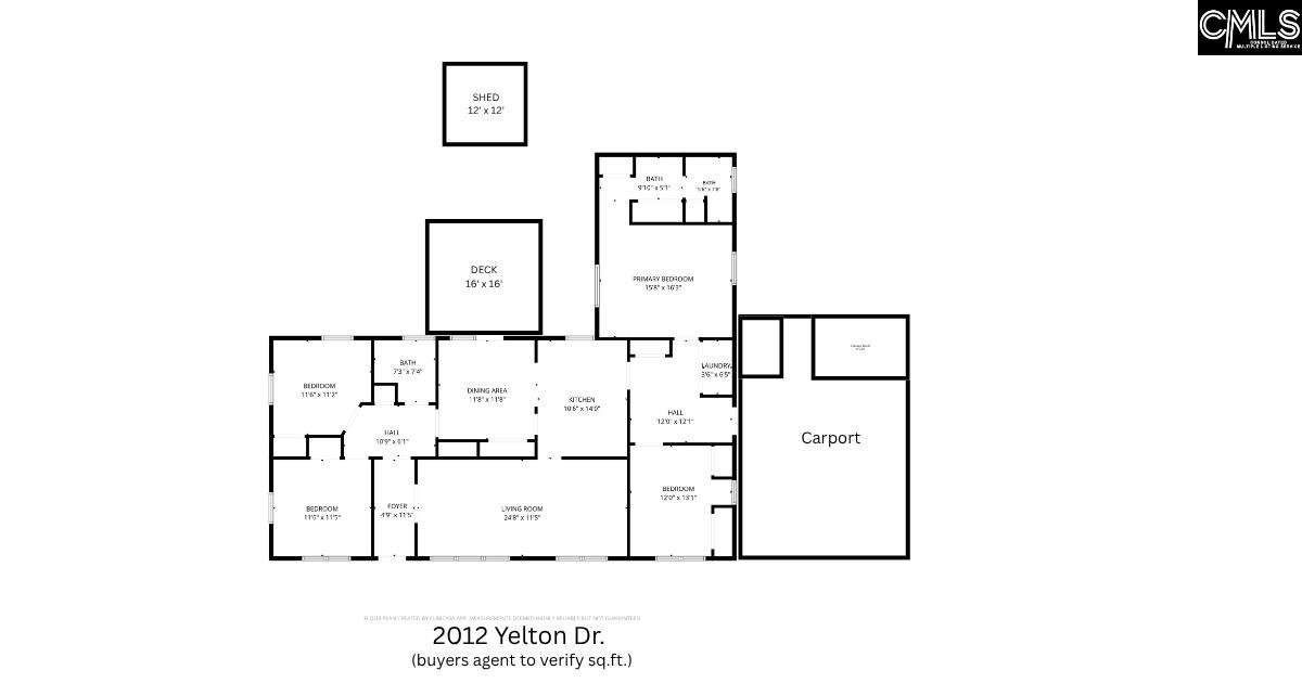 2012 Yelton Drive Camden, SC 29020
