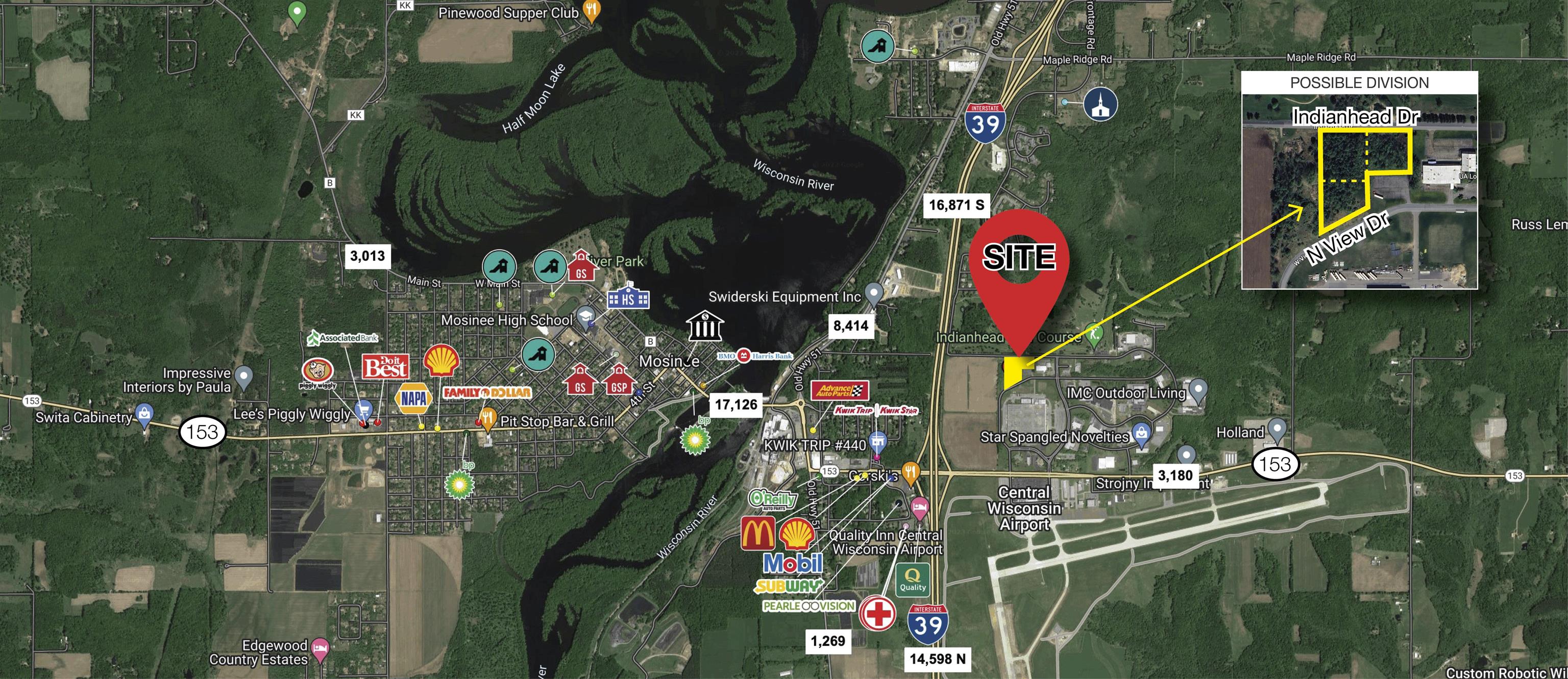 5.12 ac INDIANHEAD DRIVE, Mosinee, Wisconsin 54455, ,Land,For Sale,5.12 ac INDIANHEAD DRIVE,22232675