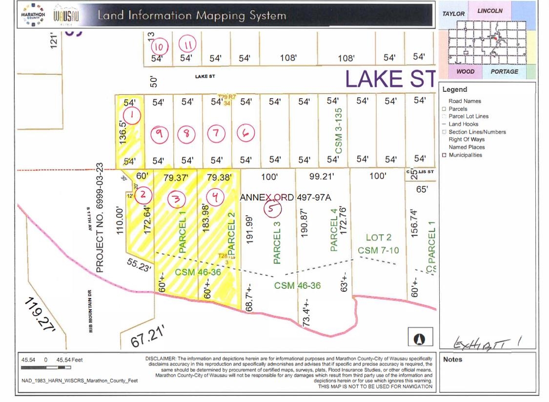 1601 CHELLIS STREET, Wausau, Wisconsin 54401, ,Land,For Sale,1601 CHELLIS STREET,22234535