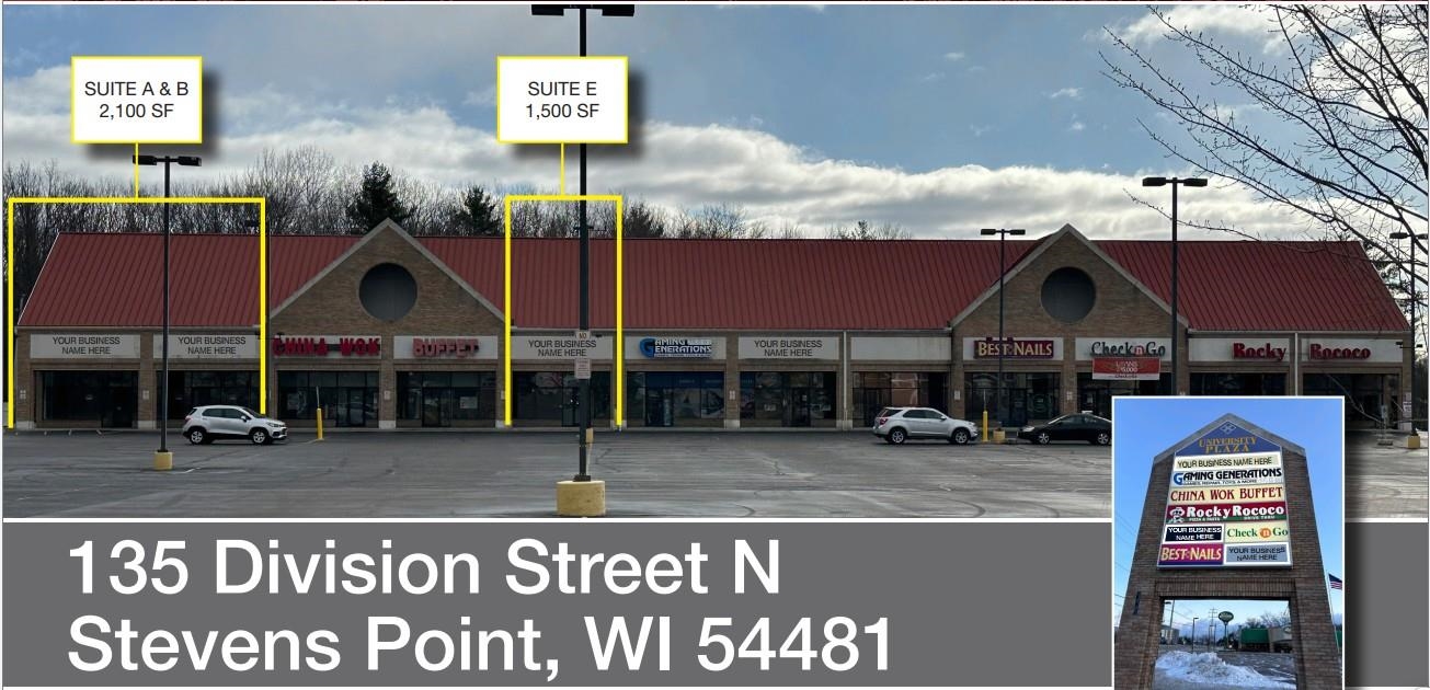 135 N DIVISION STREET, Stevens Point, Wisconsin 54481, ,Commercial/industrial,For Rent,135 N DIVISION STREET,22401091
