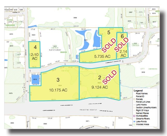 000 COMMUNITY CENTER DRIVE, Weston, Wisconsin 54474, ,Land,For Sale,000 COMMUNITY CENTER DRIVE,22401295