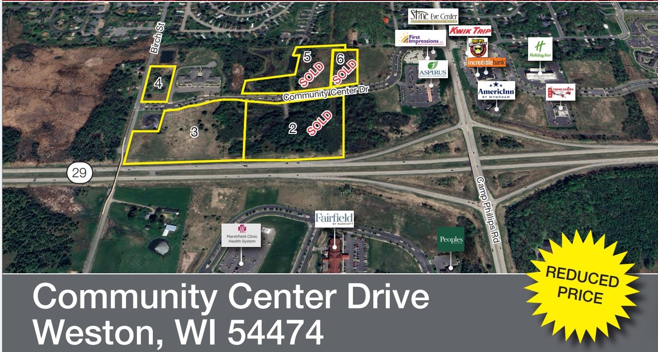 000 COMMUNITY CENTER DRIVE, Weston, Wisconsin 54474, ,Land,For Sale,000 COMMUNITY CENTER DRIVE,22401321