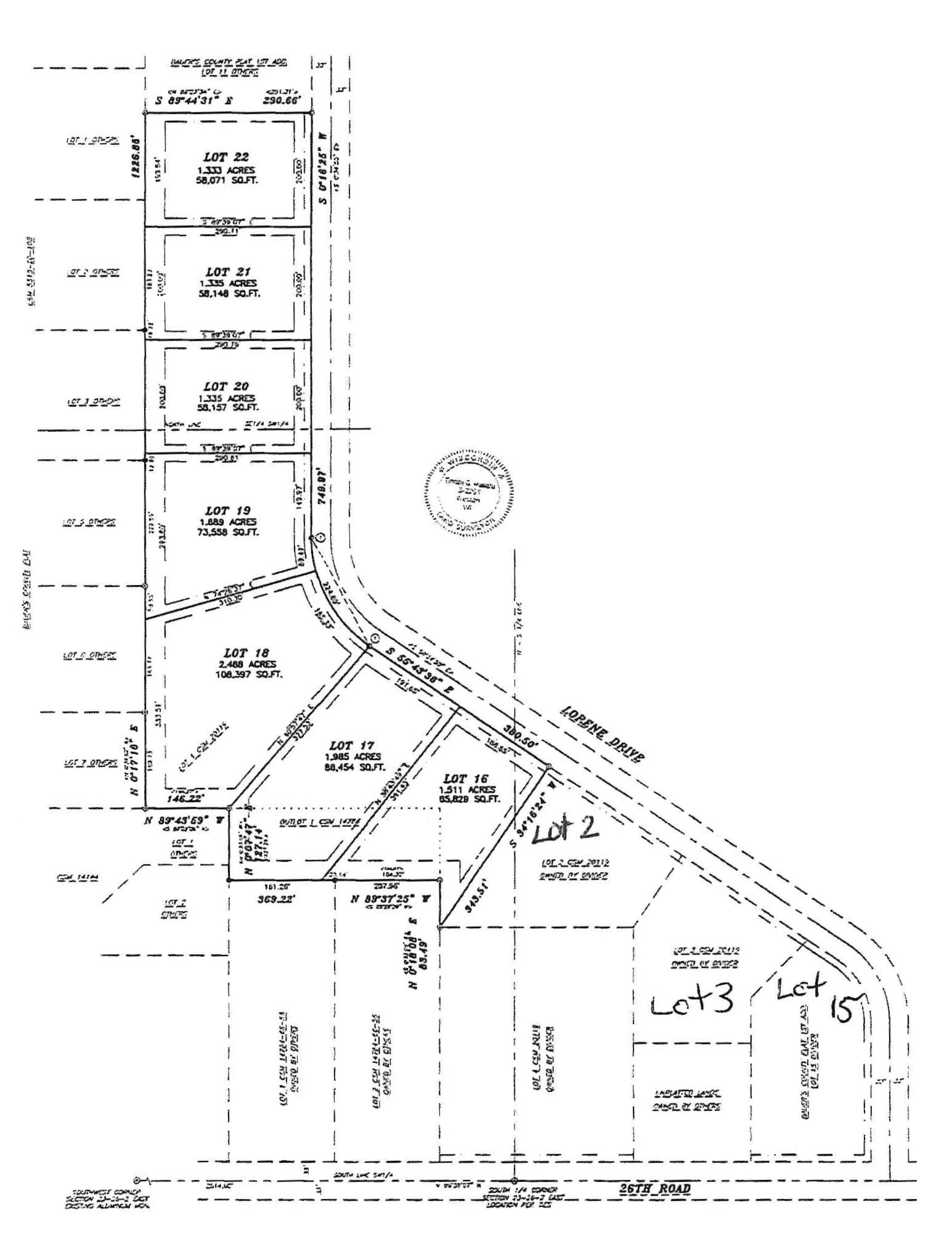 Lot 17 LORENE DRIVE, Marshfield, Wisconsin 54449, ,Land,For Sale,Lot 17 LORENE DRIVE,22505814