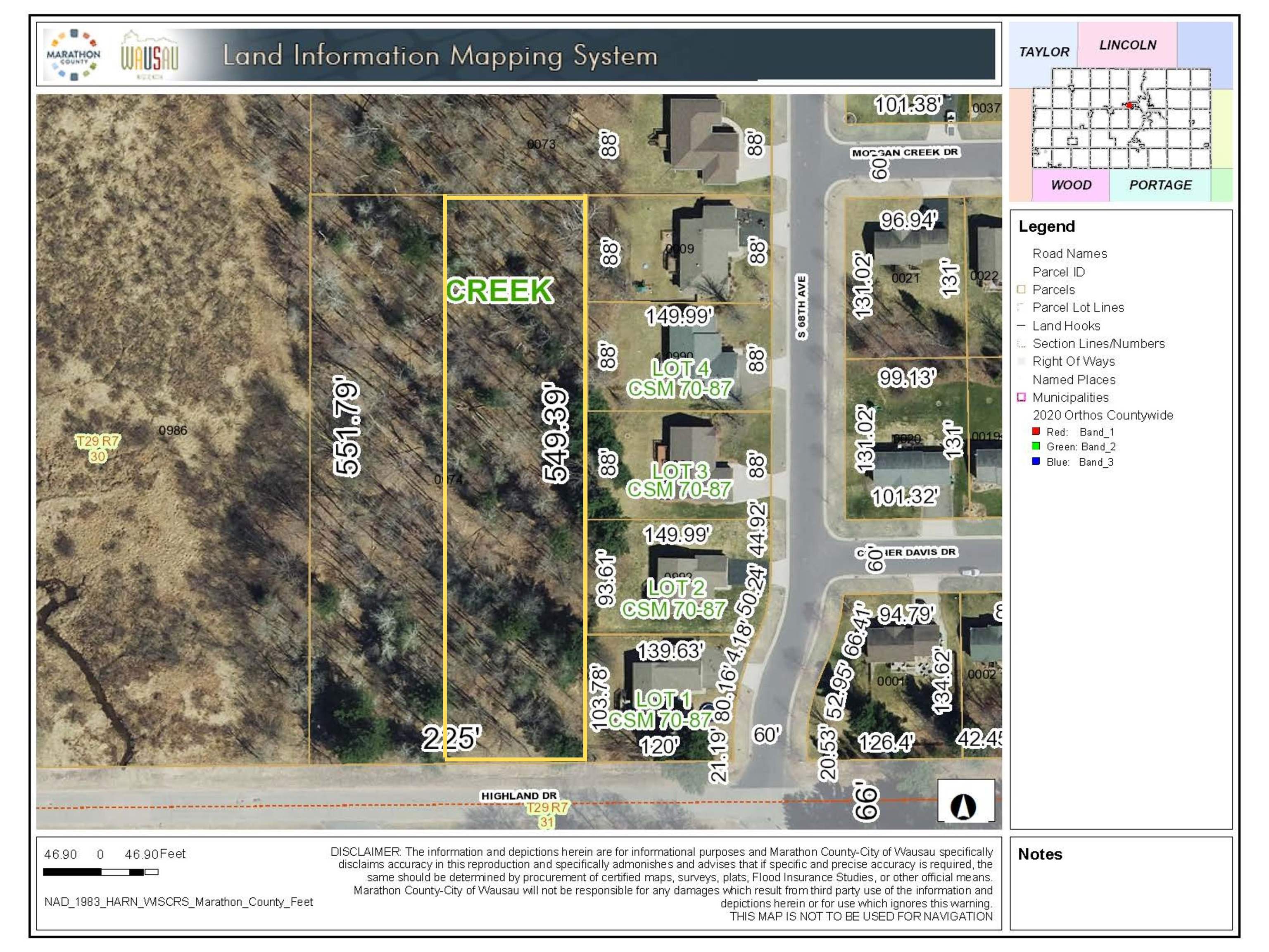 Lot 2 HIGHLAND DRIVE, Wausau, Wisconsin 54401, ,Land,For Sale,Lot 2 HIGHLAND DRIVE,22600191