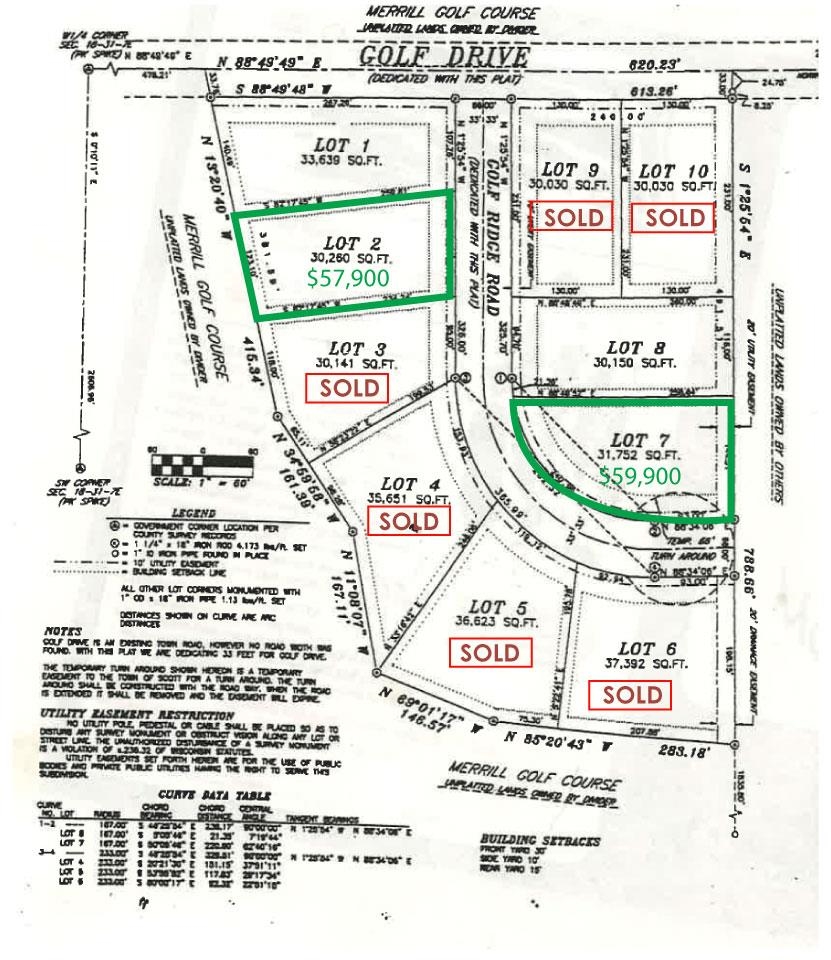 Lot 7 GREEK STREET, Merrill, Wisconsin 54452, ,Land,For Sale,Lot 7 GREEK STREET,22600318