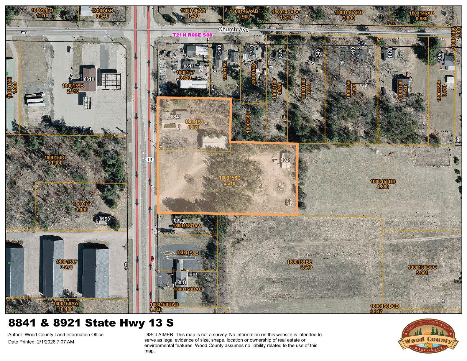 8841 & 8921 STATE HIGHWAY 13 SOUTH, Wisconsin Rapids, Wisconsin 54494, ,Commercial/industrial,For Sale,8841 & 8921 STATE HIGHWAY 13 SOUTH,22600378