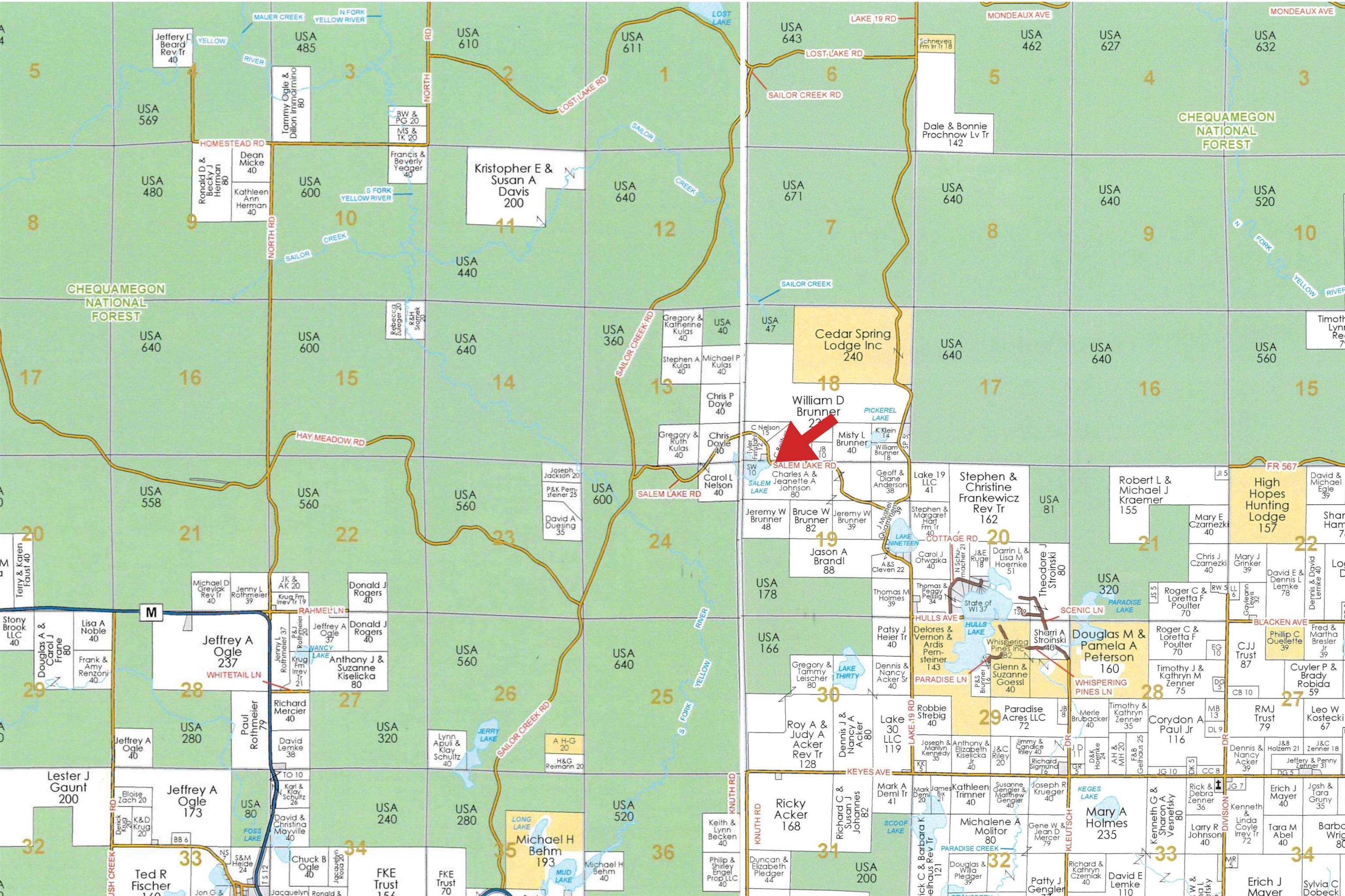 +/-.544 Acre SALEM LAKE ROAD, Medford, Wisconsin 54451, ,Land,For Sale,+/-.544 Acre SALEM LAKE ROAD,22600442