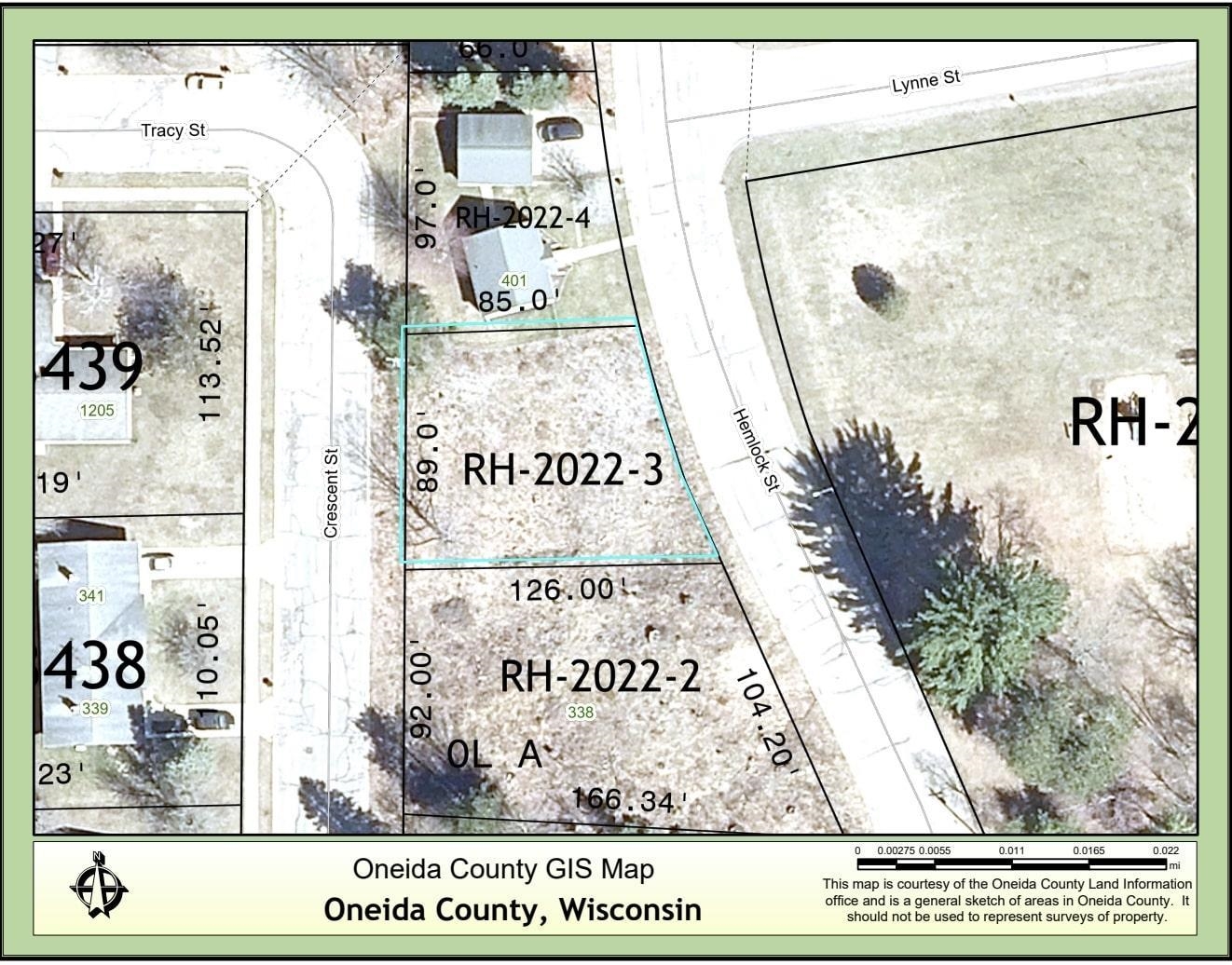 Lot on HEMLOCK STREET, Rhinelander, Wisconsin 54501, ,Land,For Sale,Lot on HEMLOCK STREET,22600449