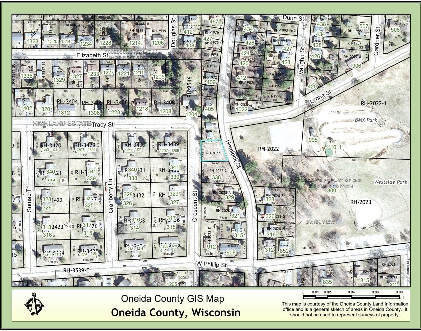 Lot on HEMLOCK STREET, Rhinelander, Wisconsin 54501, ,Land,For Sale,Lot on HEMLOCK STREET,22600449
