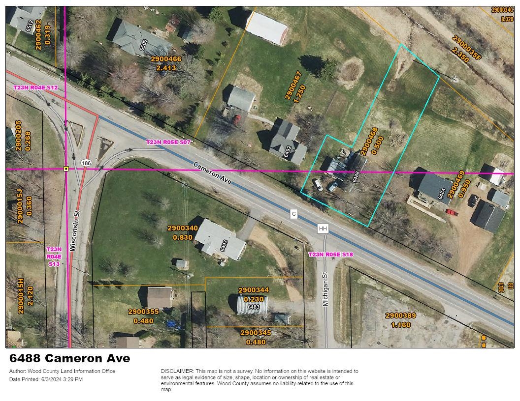 6488 CAMERON AVENUE, Vesper, Wisconsin 54489, ,Land,For Sale,6488 CAMERON AVENUE,22600504