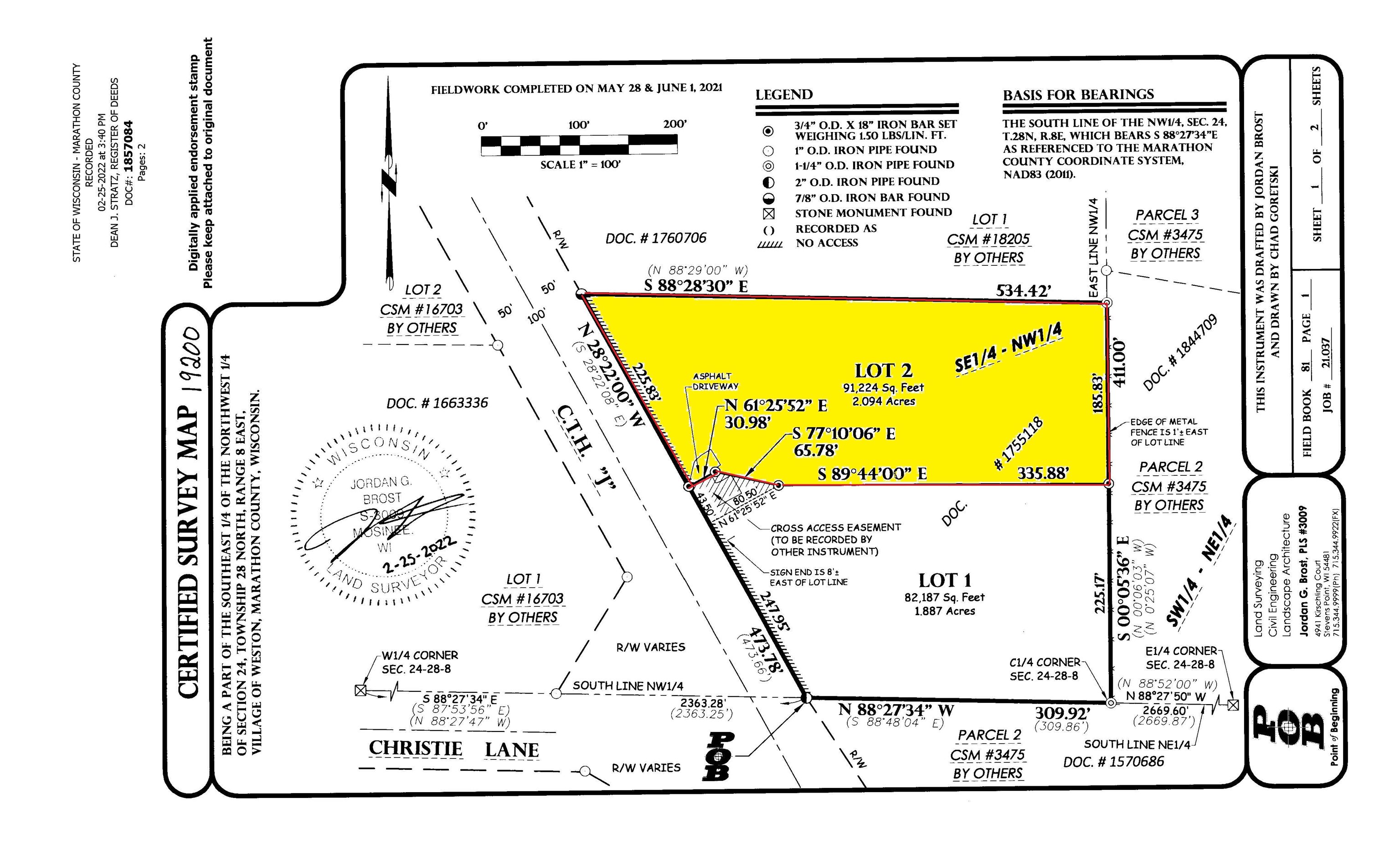 6703 COUNTY ROAD J, Weston, Wisconsin 54476, ,Land,For Sale,6703 COUNTY ROAD J,22600652