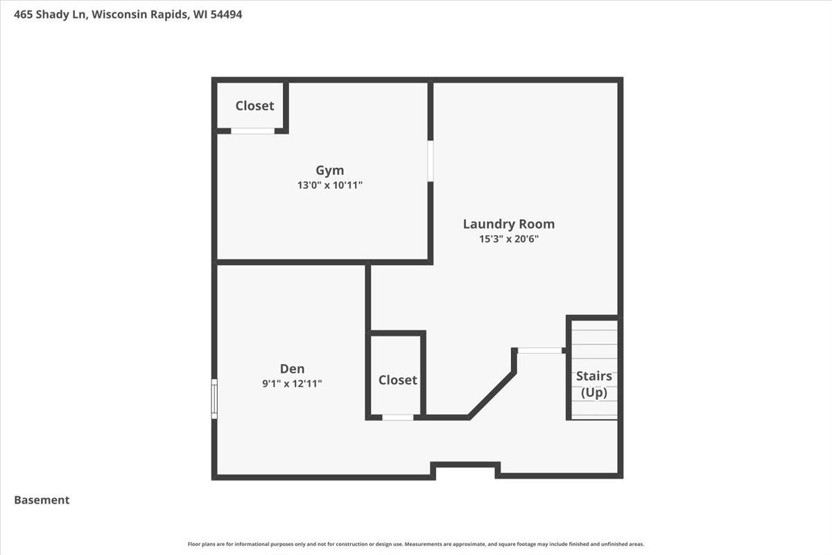 465 SHADY LANE, Wisconsin Rapids, Wisconsin 54494, 3 Bedrooms Bedrooms, ,2 BathroomsBathrooms,Residential,For Sale,465 SHADY LANE,22600702