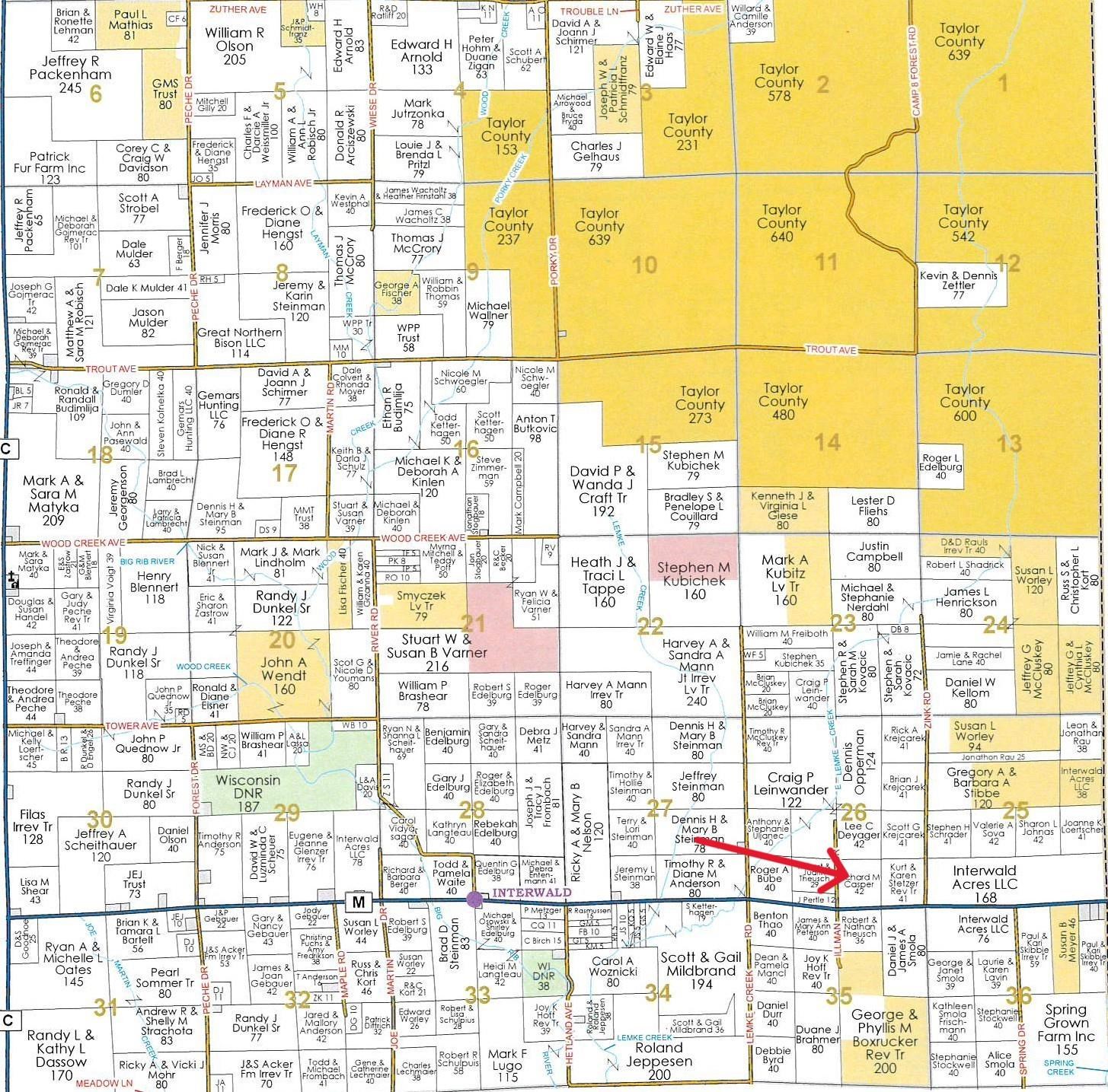 +/-41.85 Acres COUNTY ROAD M, Rib Lake, Wisconsin 54470, ,Land,For Sale,+/-41.85 Acres COUNTY ROAD M,22601561