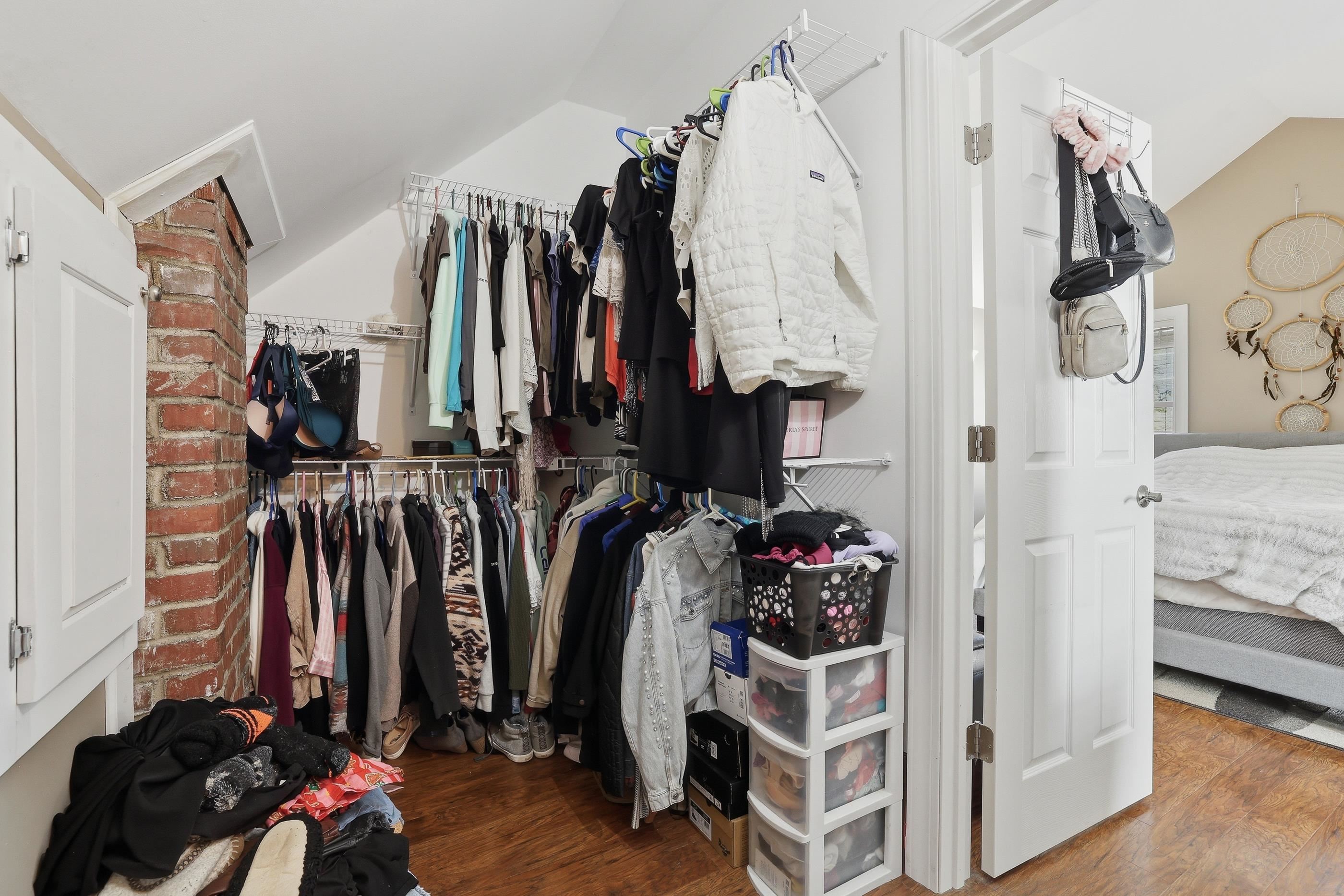 Walk-In Closet plus the white inset is the upstairs electrical box