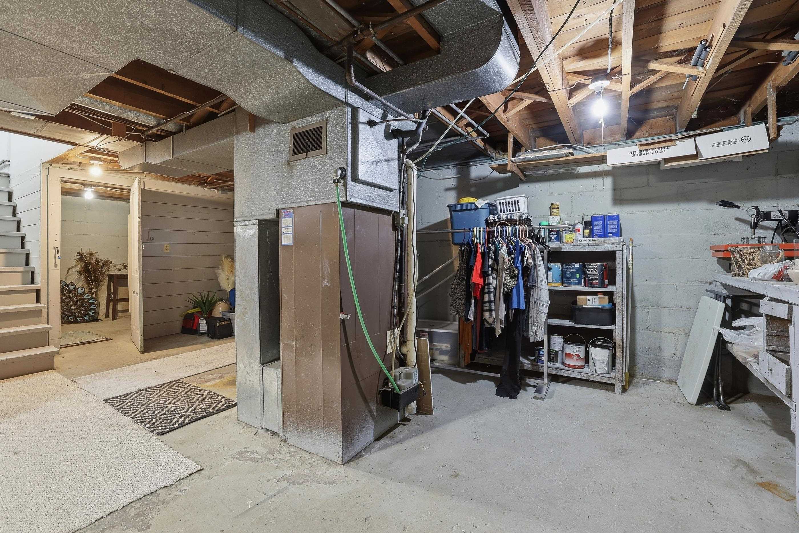 Furnace and storage area