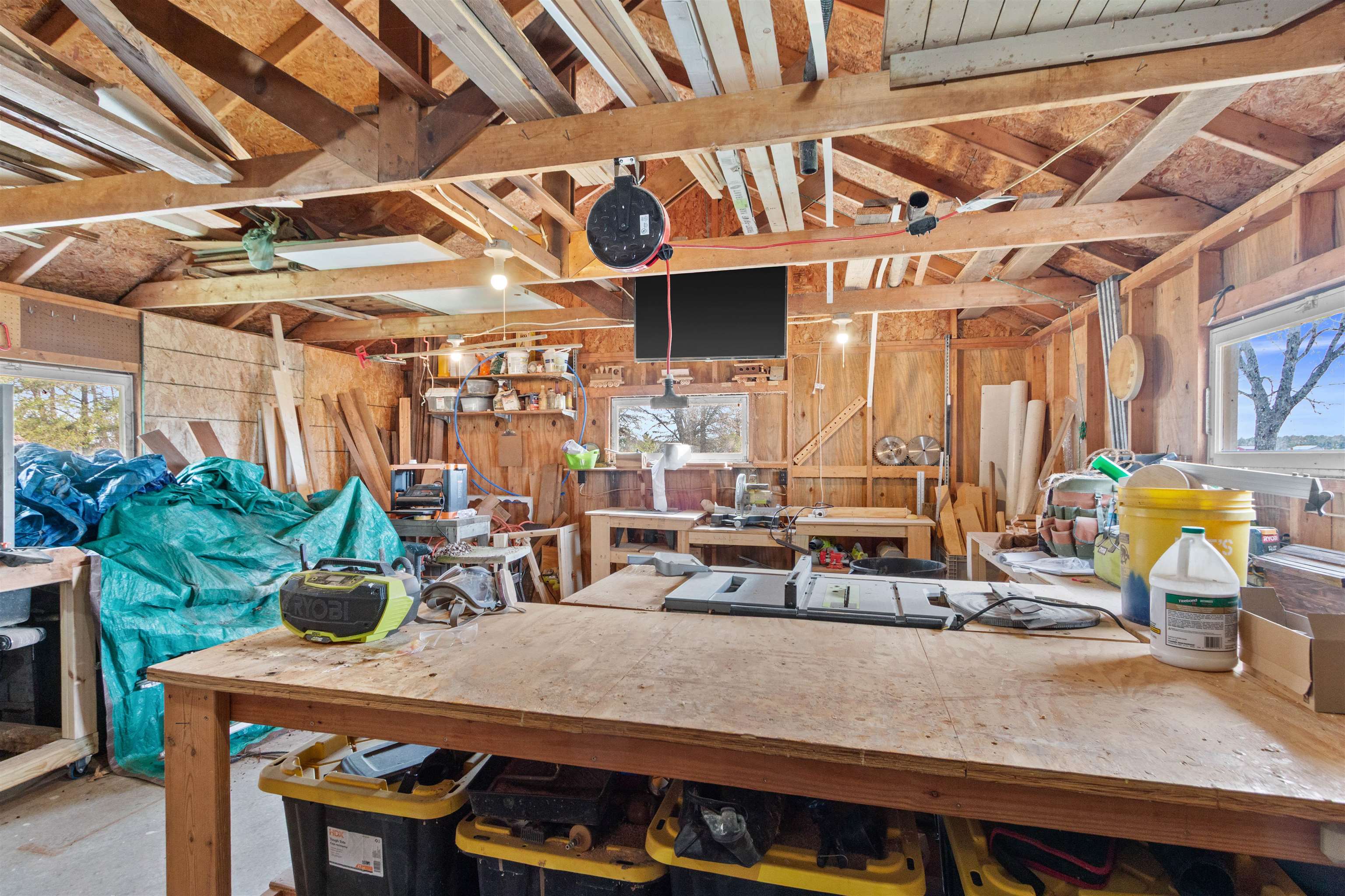 Work Shop Attached to Garage