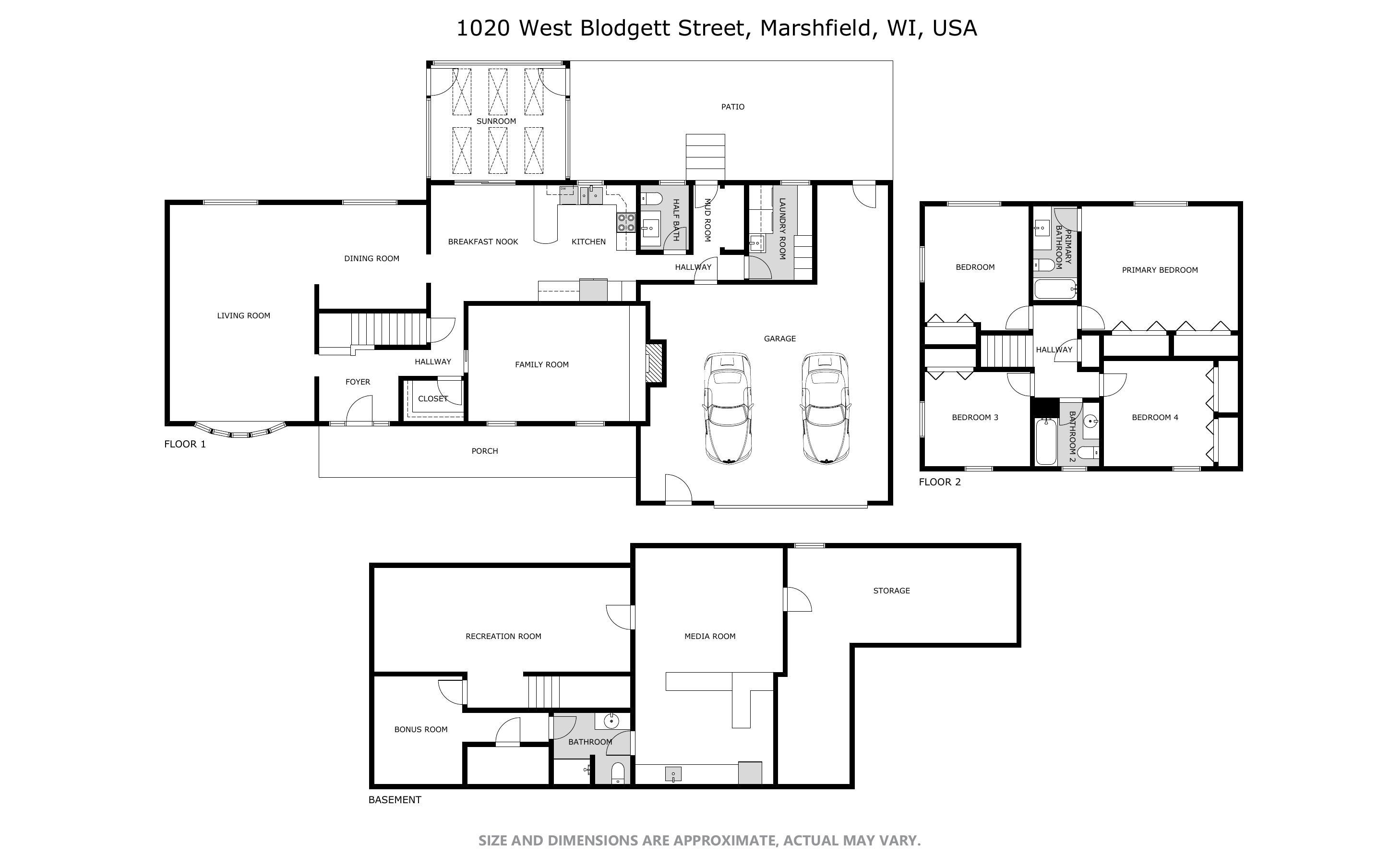 1020 W BLODGETT STREET, Marshfield, Wisconsin 54449, 4 Bedrooms Bedrooms, ,3 BathroomsBathrooms,Residential,For Sale,1020 W BLODGETT STREET,22603656