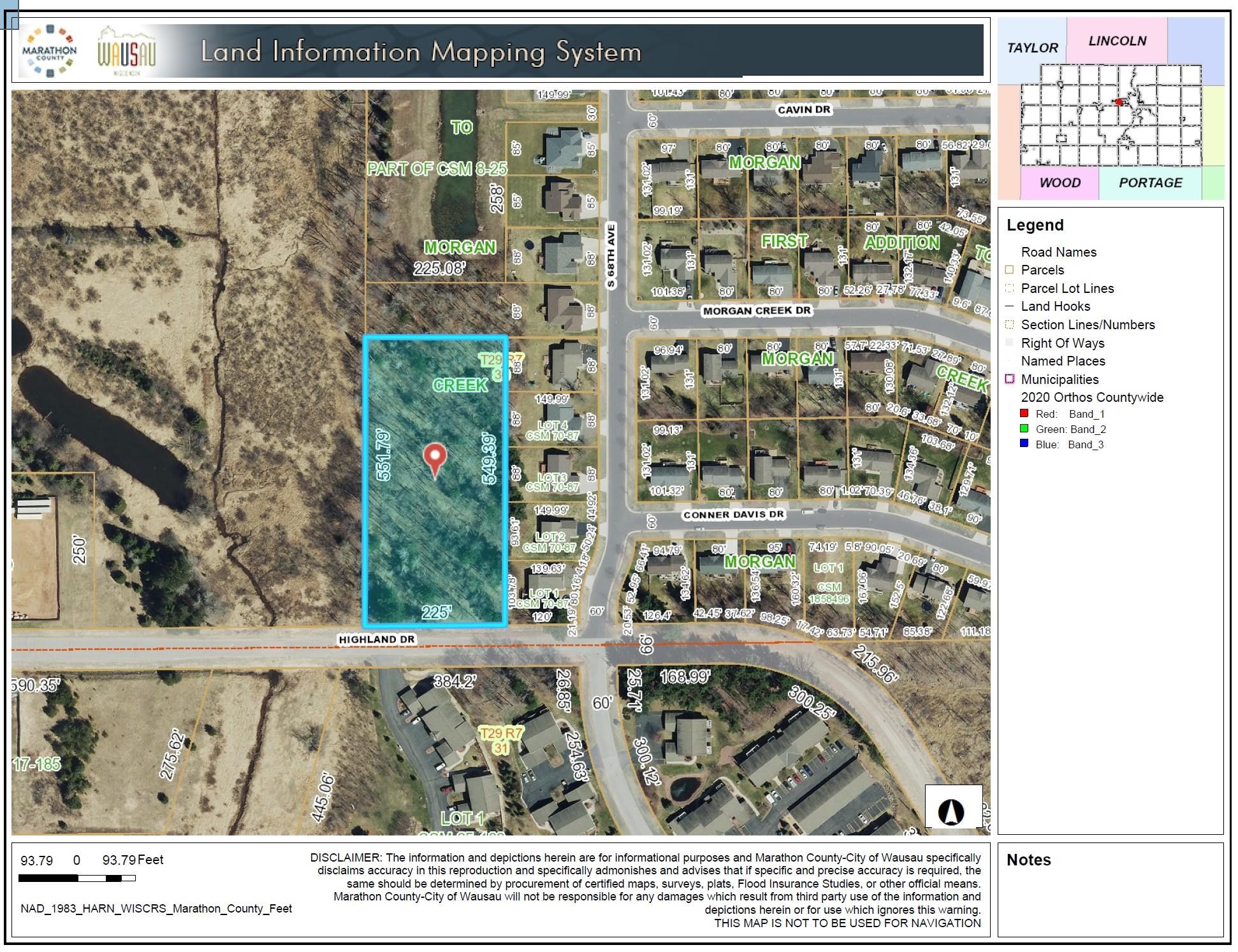 Lot 1 & 2 HIGHLAND DRIVE, Wausau, Wisconsin 54401, ,Land,For Sale,Lot 1 & 2 HIGHLAND DRIVE,22603698