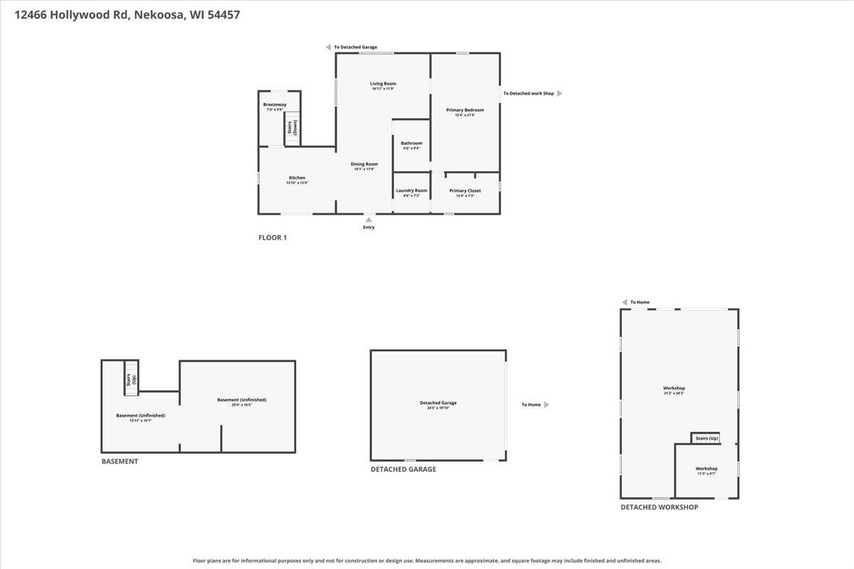 12466 HOLLYWOOD ROAD, Nekoosa, Wisconsin 54457, 1 Bedroom Bedrooms, ,1 BathroomBathrooms,Residential,For Sale,12466 HOLLYWOOD ROAD,22604150