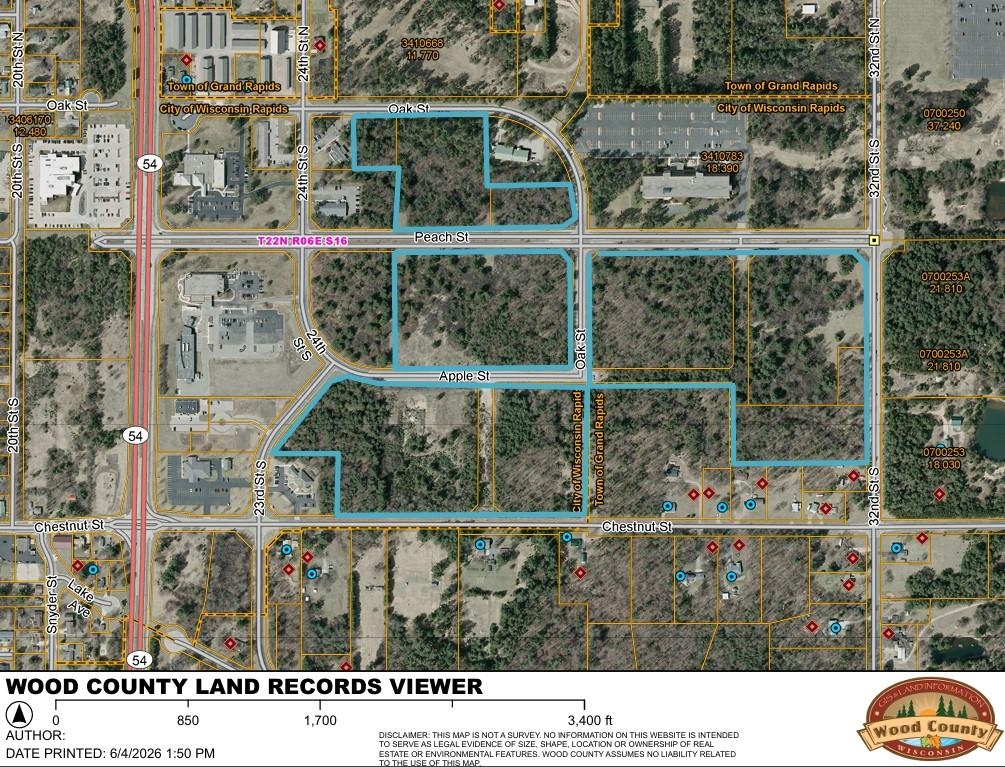 2731 PEACH STREET, Wisconsin Rapids, Wisconsin 54494, ,Land,For Sale,2731 PEACH STREET,22604600