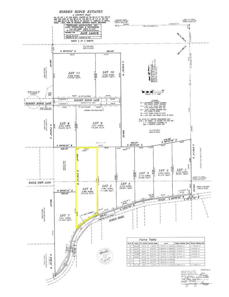 Lot 6 SCOUT ROAD, Mosinee, Wisconsin 54455, ,Land,For Sale,Lot 6 SCOUT ROAD,22604737