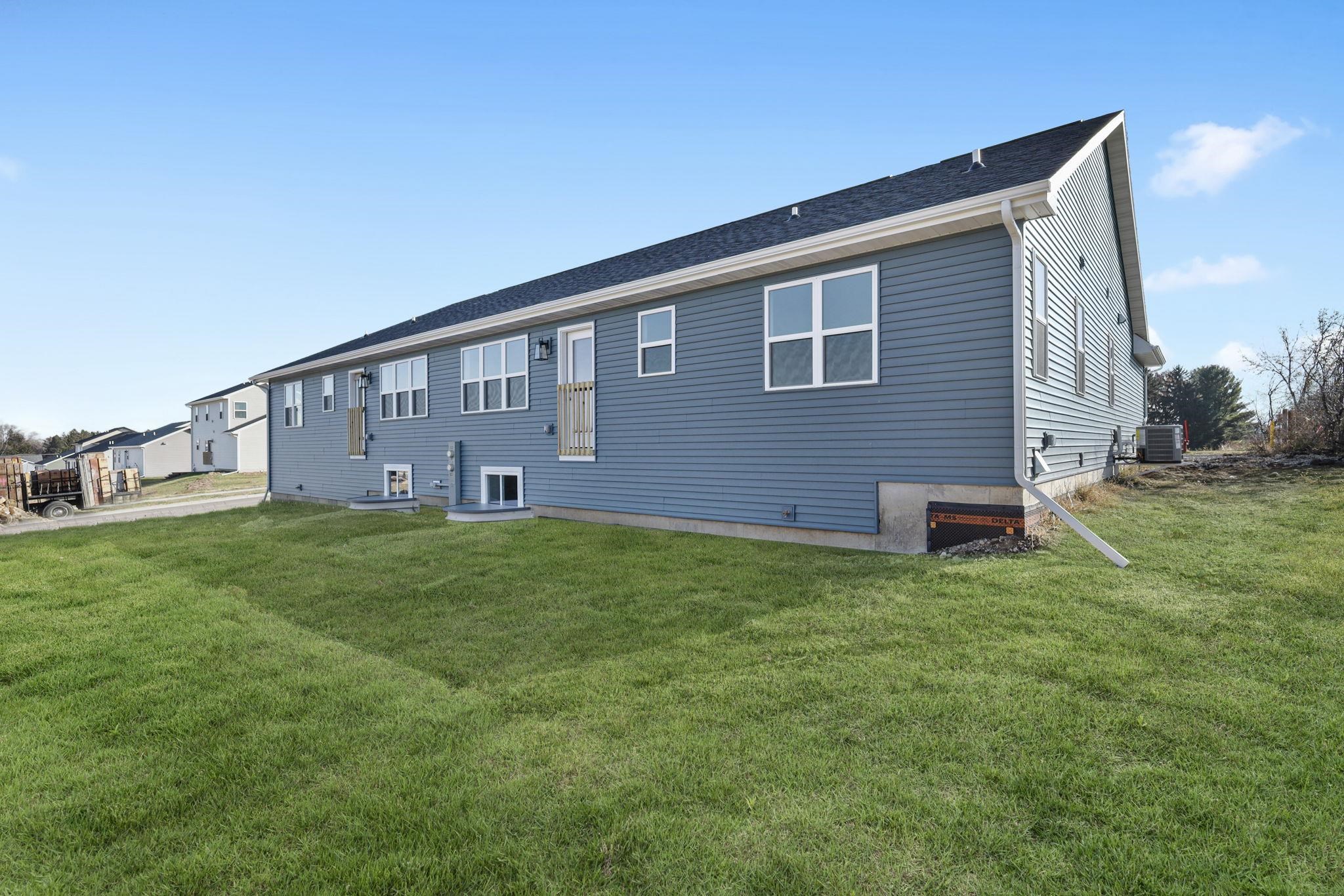 Virtually staged with grass