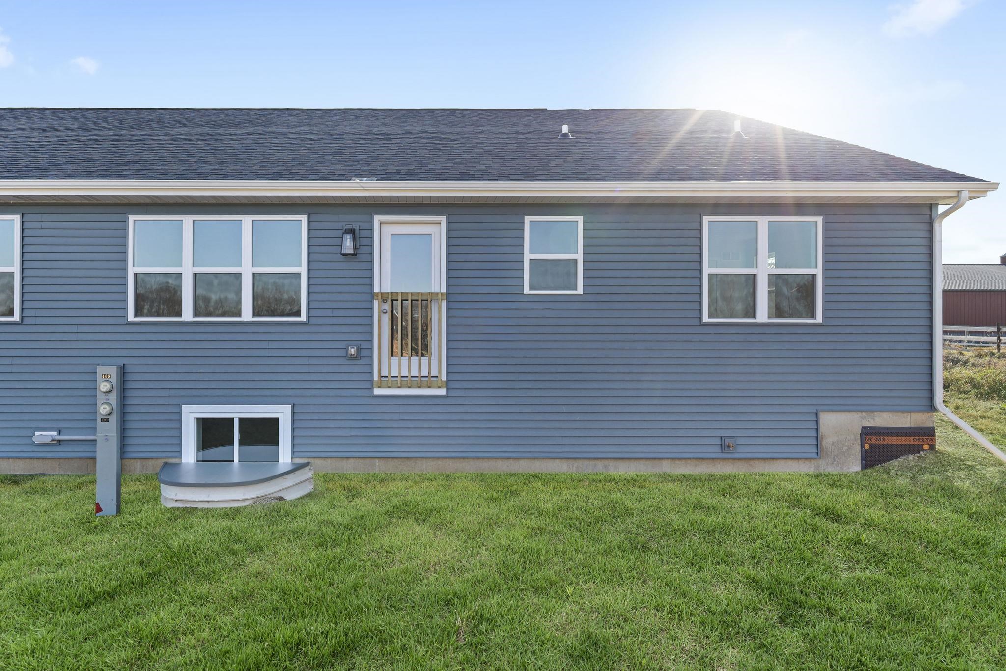 Virtually staged with grass